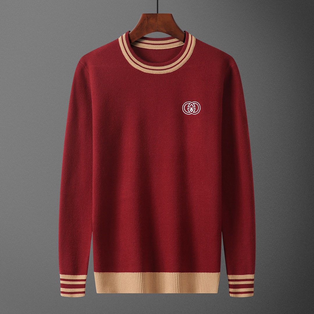 GUC•CI, suéter, modelo M2171#, tallas: M-XXXL, tejido: modal, anti-pilling, color: rojo