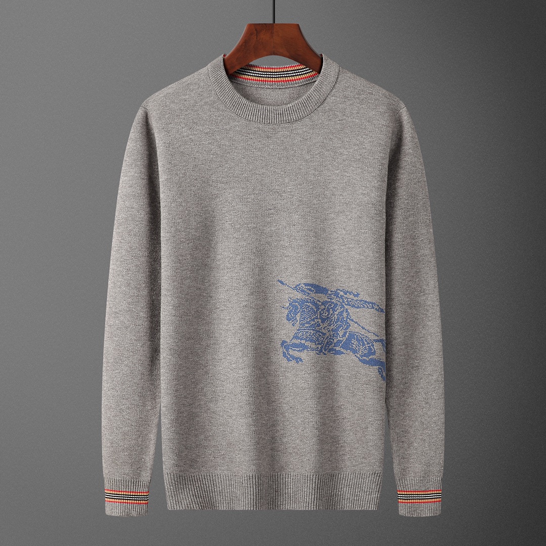 BUR•BERRY, suéter, número de estilo M2197#, talla: M-XXXL, tela: Modal. Antipilling, color: gris
