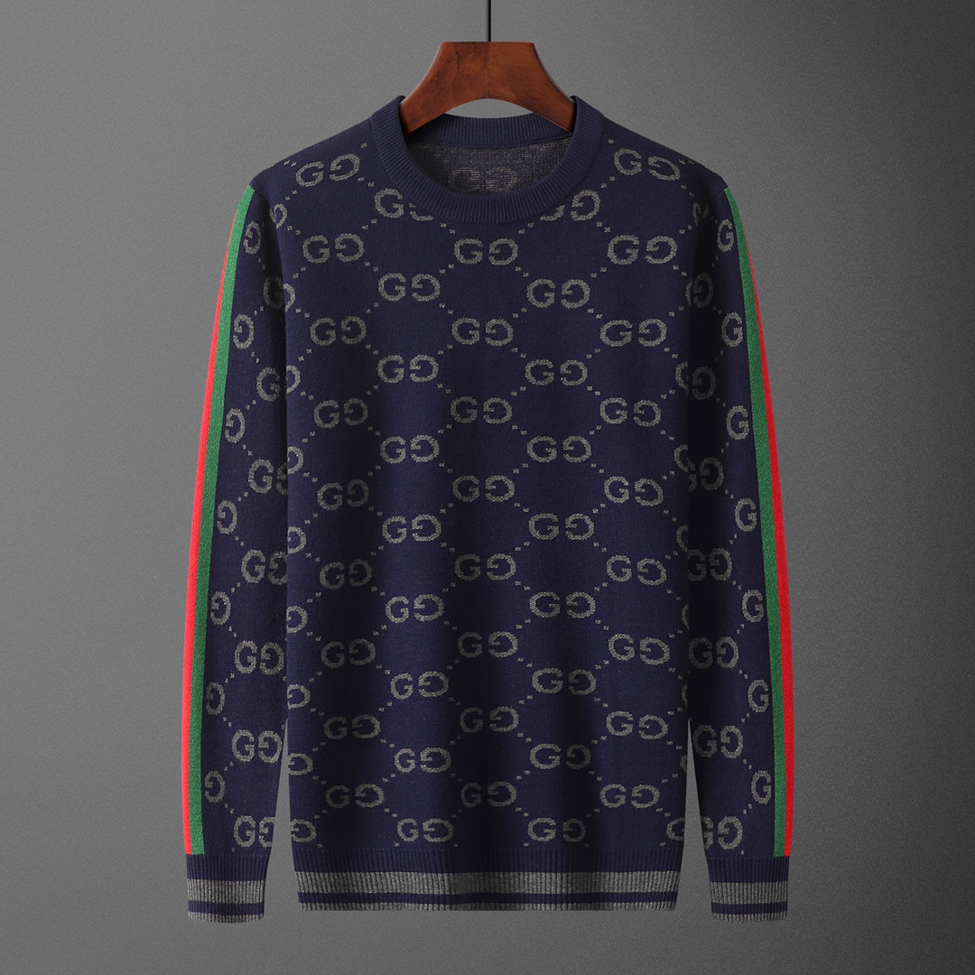 GUC•CI, suéter, número de modelo M2209#, tallas: M-XXXL, tejido: modal, anti-pilling, color: azul marino