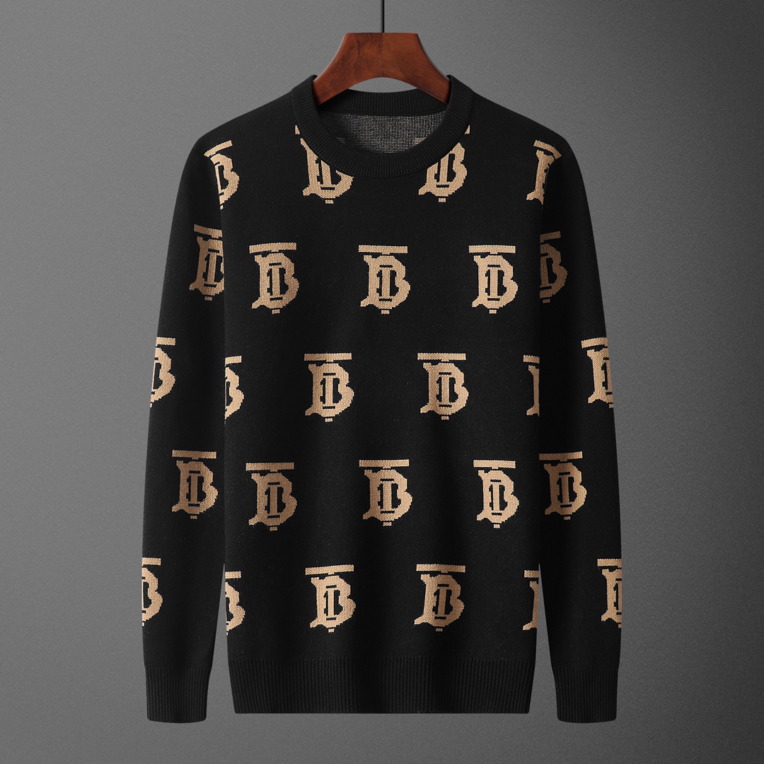 BUR•BERRY, suéter, número de modelo M2218#, tallas: M-XXXL, tela: modal, anti-pilling, color: negro.