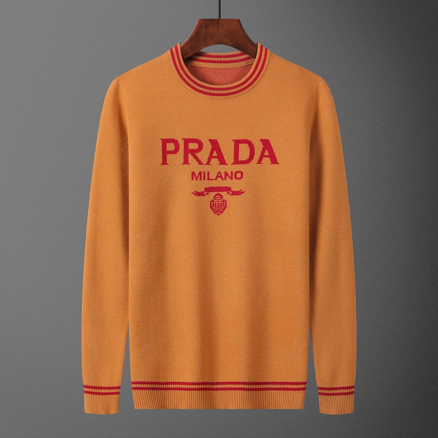 PRA·DA, suéter, número de estilo M2231#, talla: M-XXXL, tejido: Modal. Antipilling, color: caqui