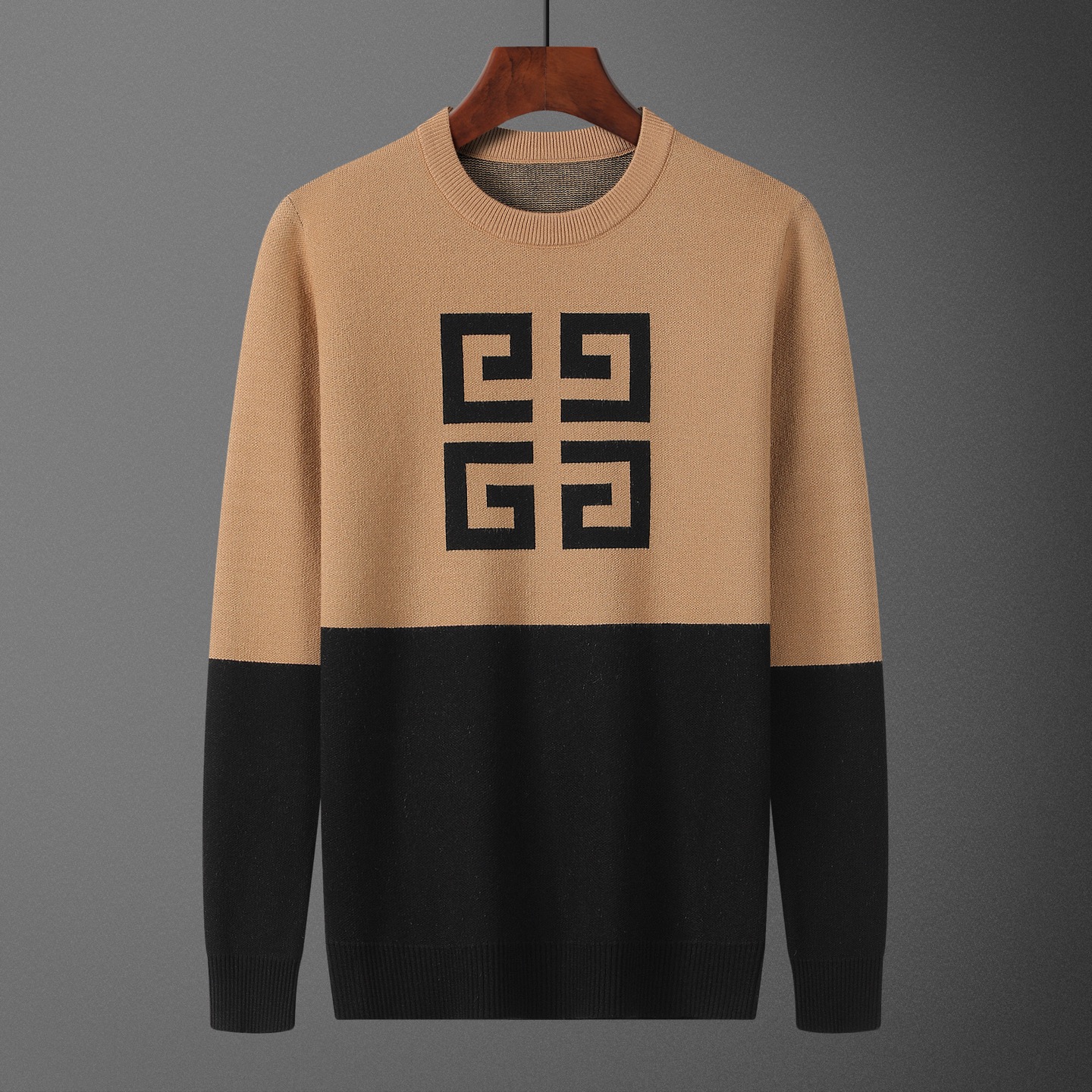 GIVE•NCHY, suéter, número de estilo M2242#, talla: M-XXXL, tejido: modal. Antipilling, color: caqui
