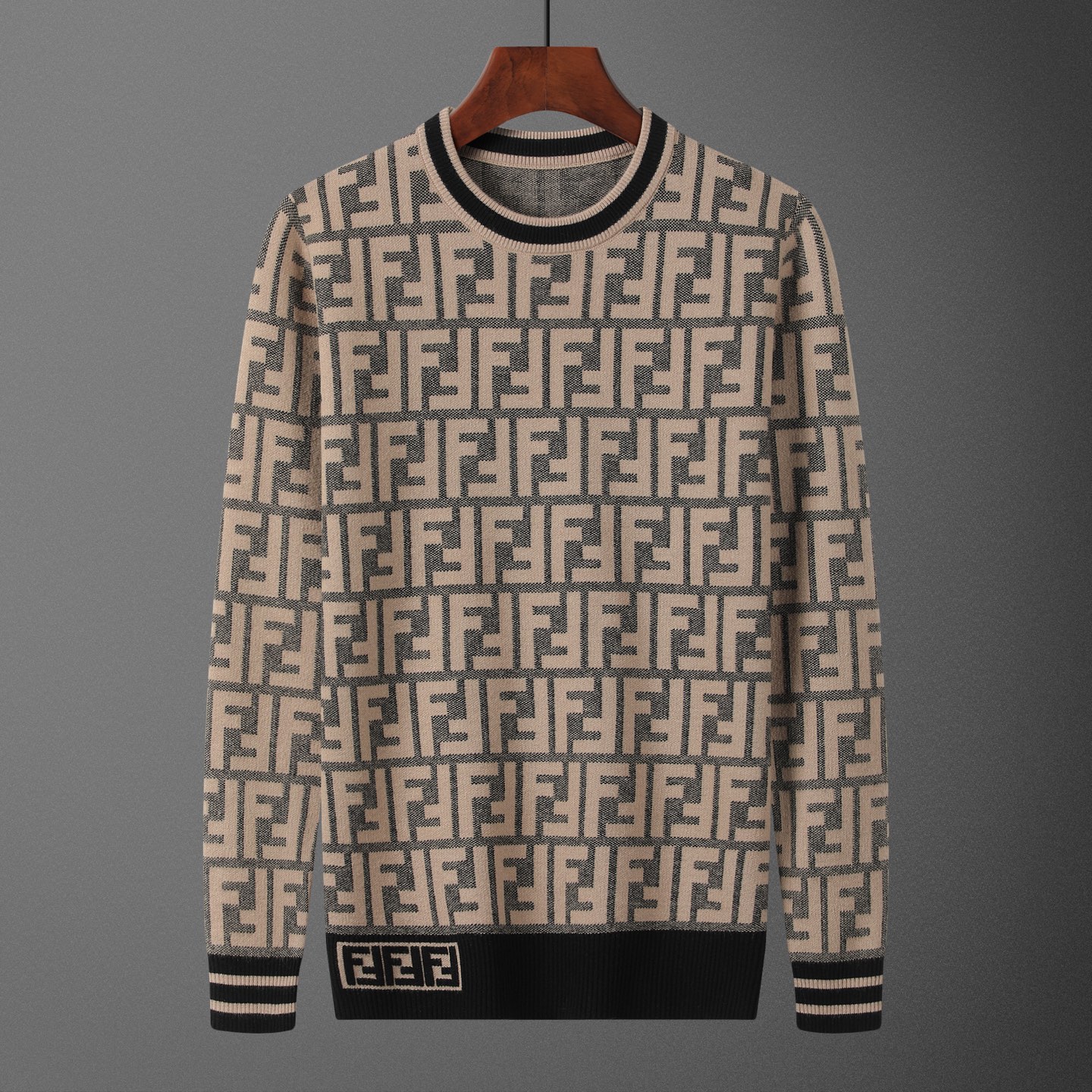 FEN•DI, suéter, estilo M2234#, tallas: M-XXXL, tejido: modal. anti-pilling, color: caqui