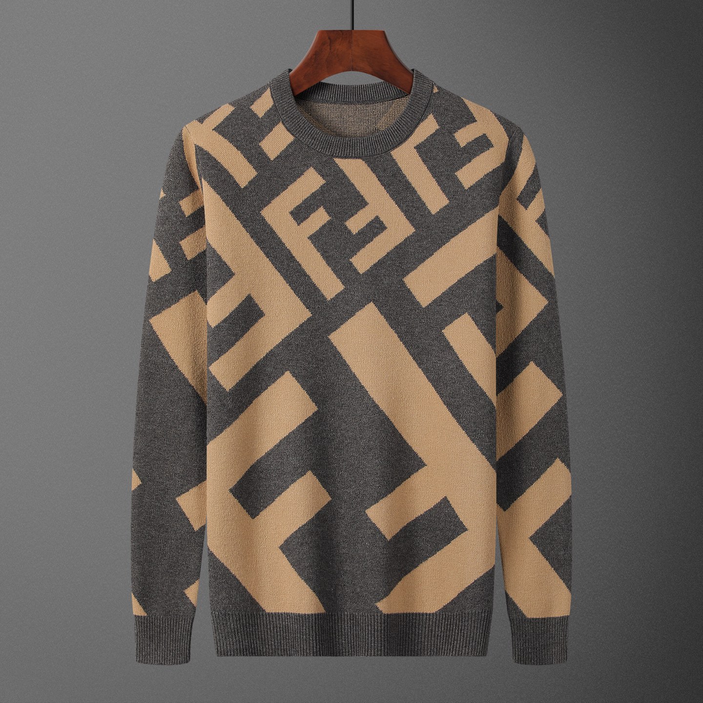 FEN•DI, suéter, estilo M2180#, tallas: M-XXXL, tejido: modal. anti-pilling, color: gris