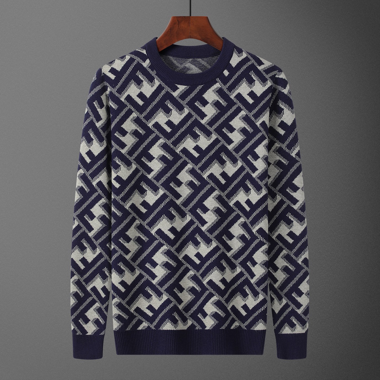 FEN•DI, suéter, número de modelo M2247#, tallas: M-XXXL, tejido: modal, anti-pilling, color: azul marino
