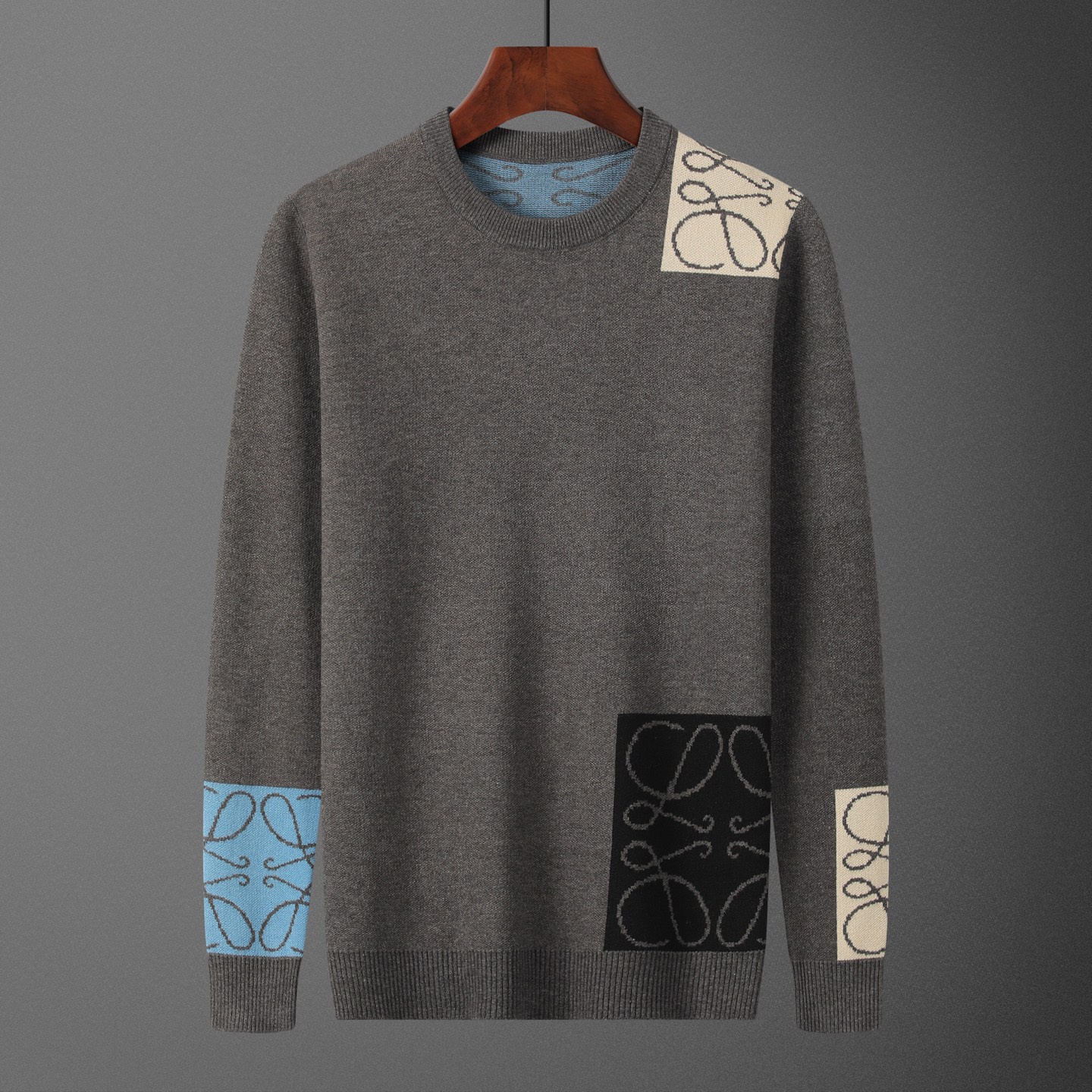 🅿️125 LOE•WE, sweater, style number M2227#, sizes: M-XXXL, fabric: modal, anti-pilling, color: gray