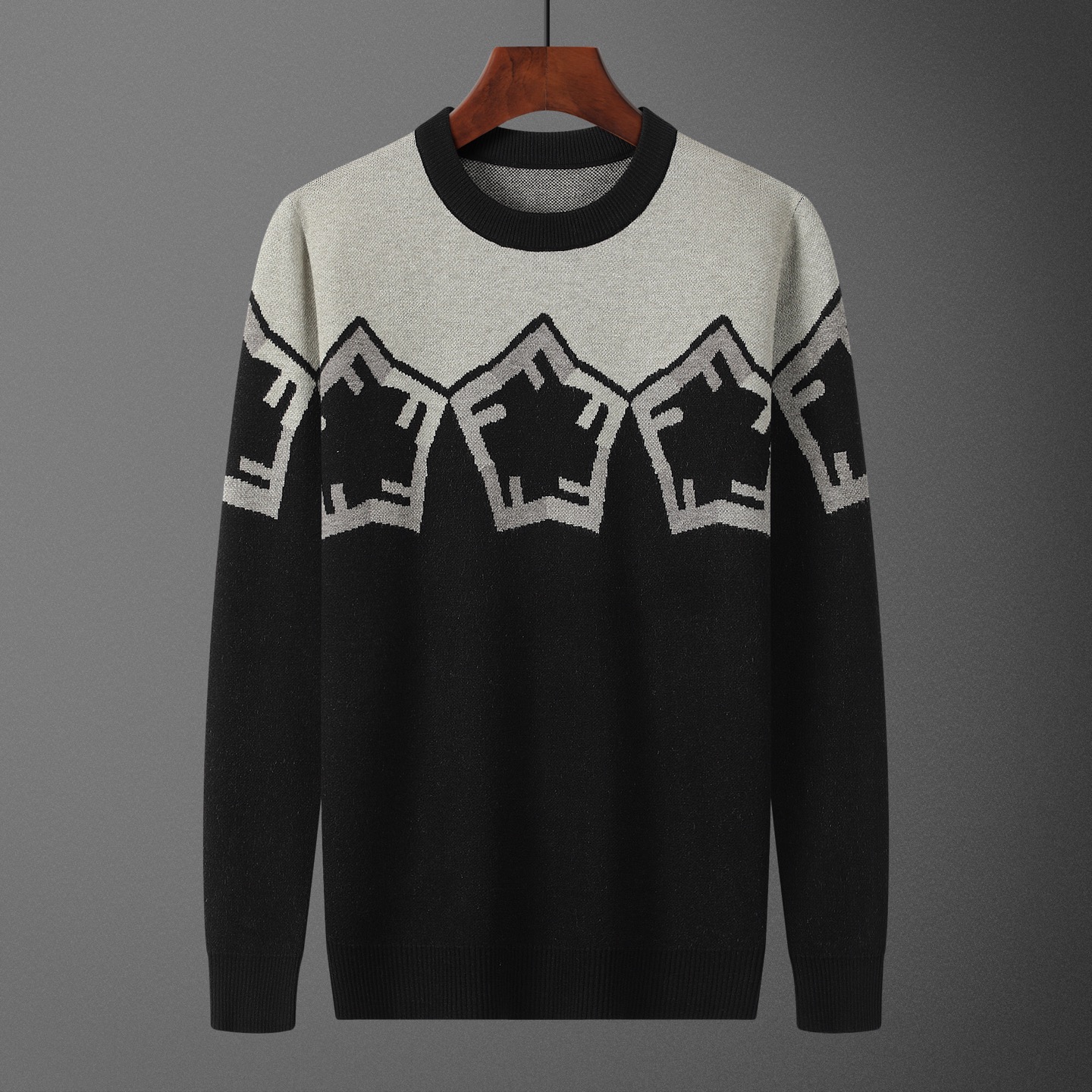FEN•DI, suéter, estilo M2249#, tallas: M-XXXL, tejido: modal. anti-pilling, color: negro