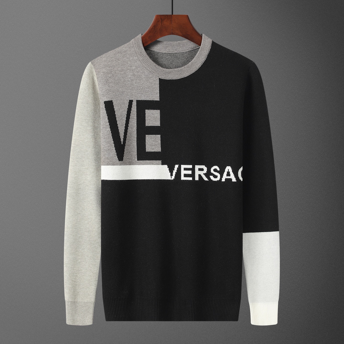 VER•SACE, suéter, número de modelo M2243#, tallas: M-XXXL, tela: modal, anti-pilling, color: negro