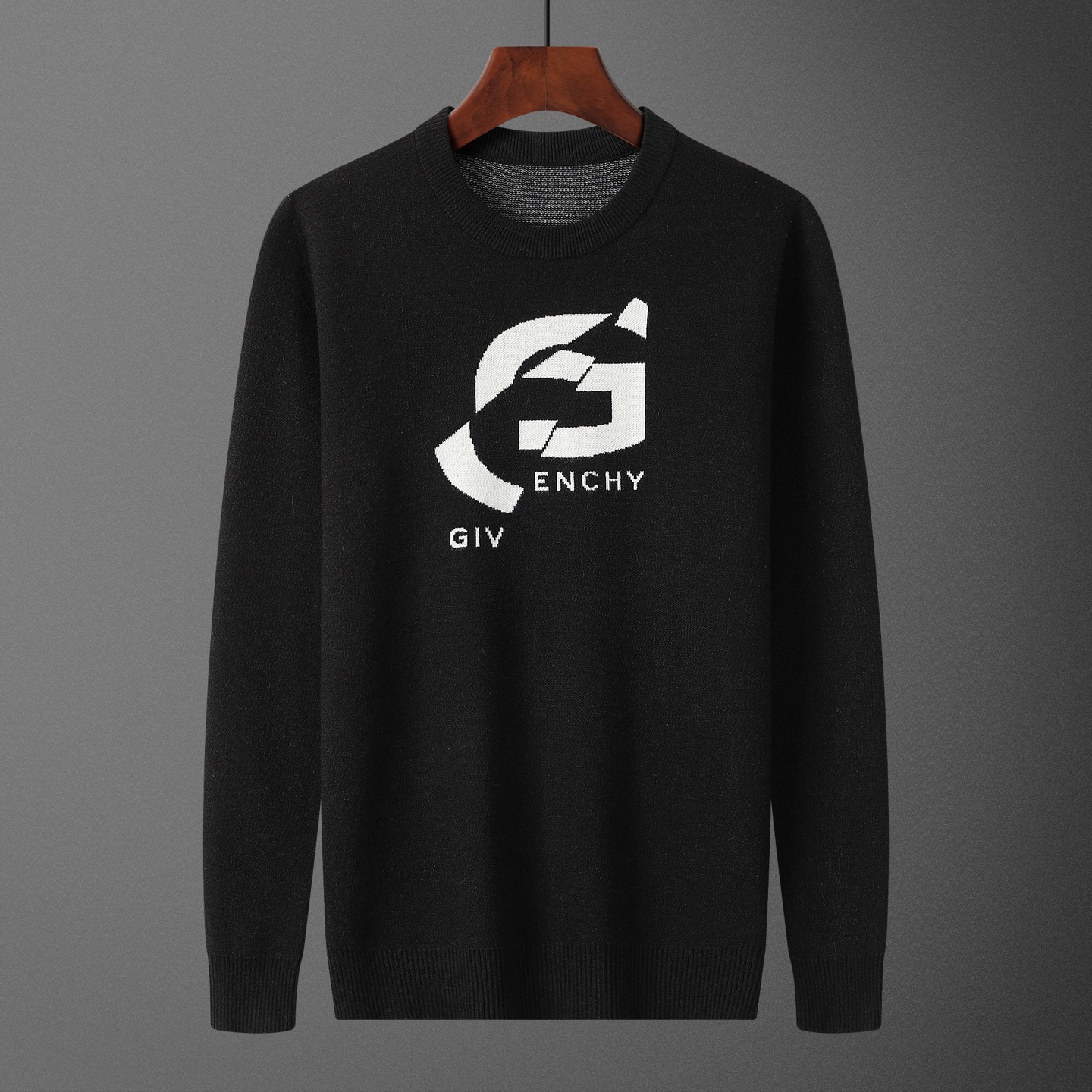 GIVE•NCHY, suéter, número de estilo M2250#, talla: M-XXXL, tejido: Modal. Antipilling, color: negro