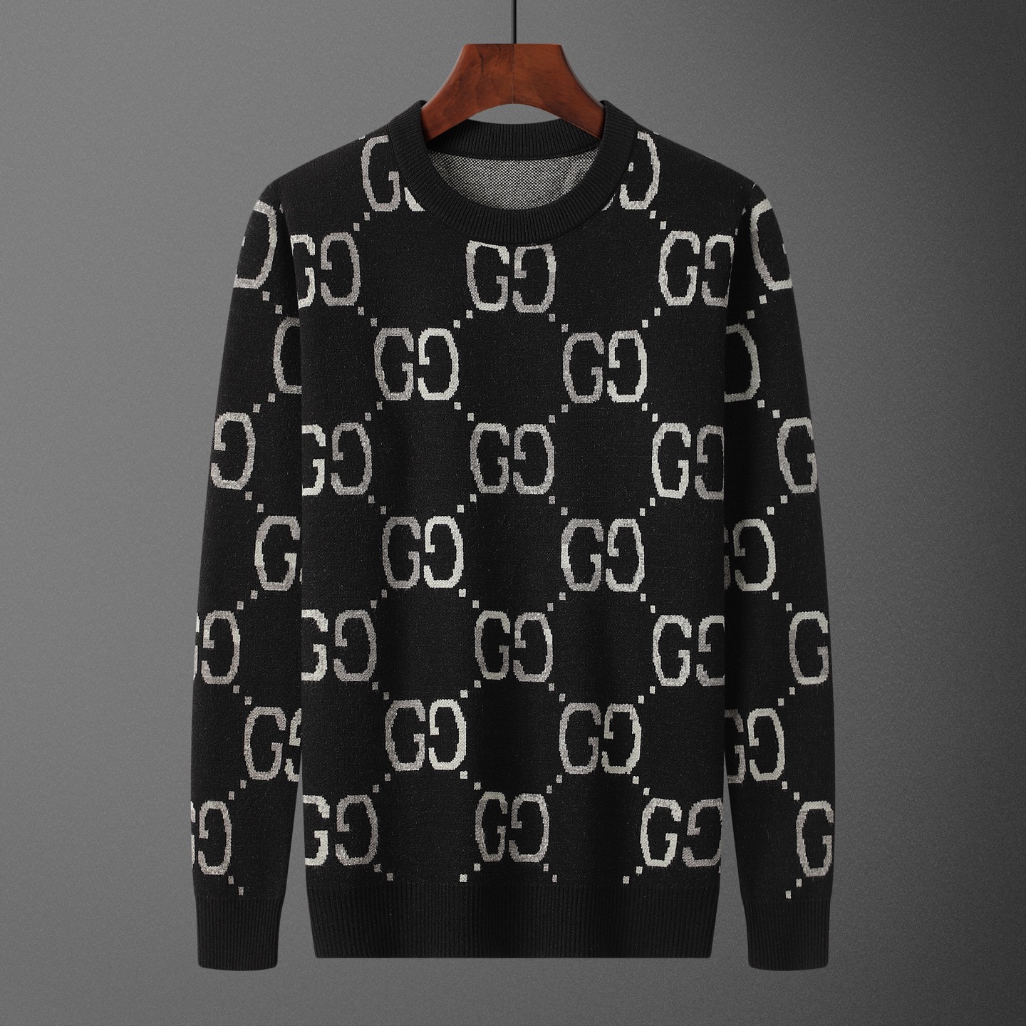 GUC•CI, suéter, modelo M2245#, tallas: M-XXXL, tejido: modal, anti-pilling, color: negro