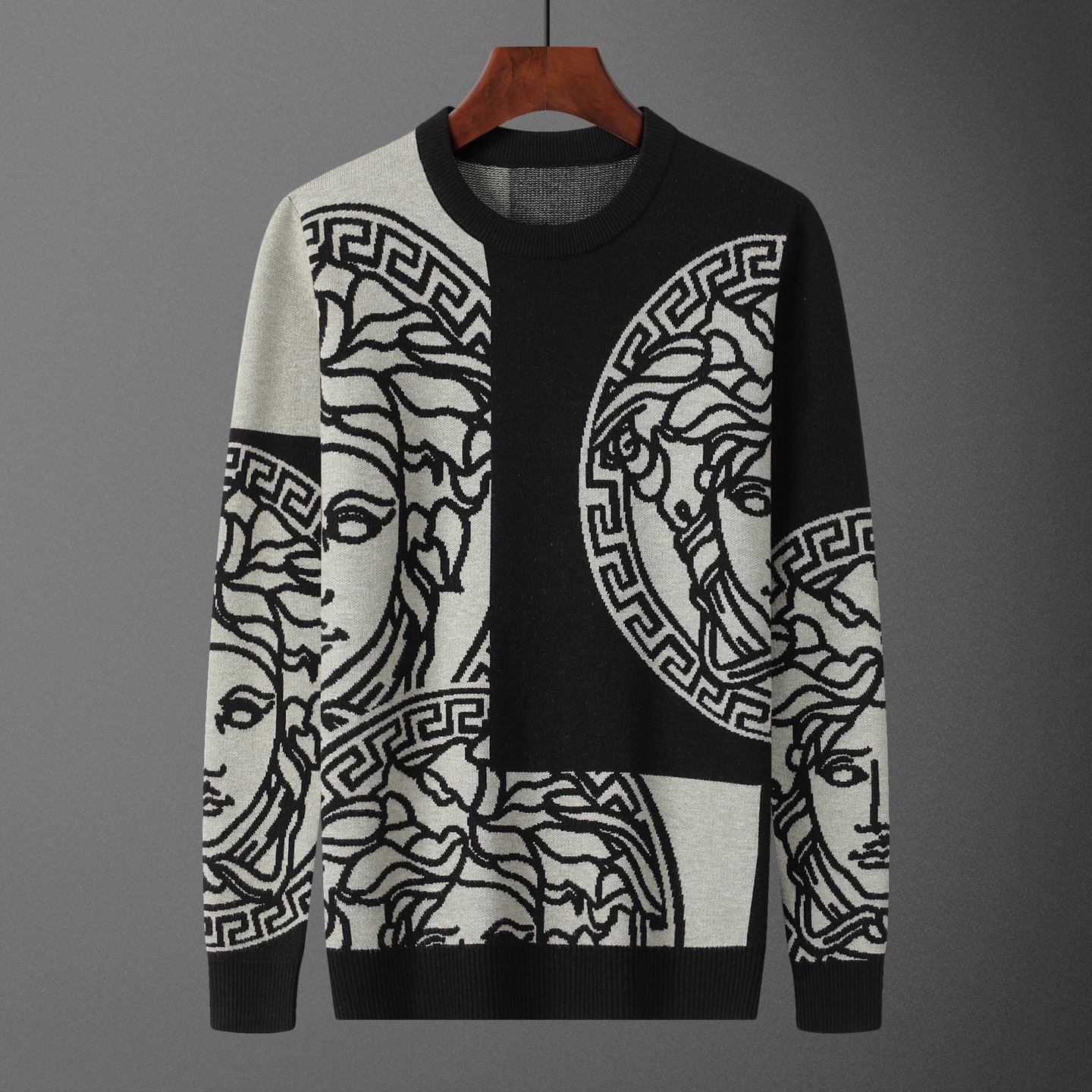 VER•SACE, suéter, número de modelo M2186#, tallas: M-XXXL, tejido: modal, anti-pilling, color: negro