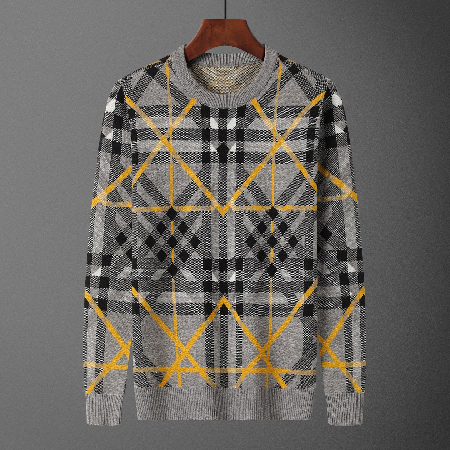 BUR•BERRY, suéter, número de estilo M2252#, talla: M-XXXL, tela: Modal. Antipilling, color: gris