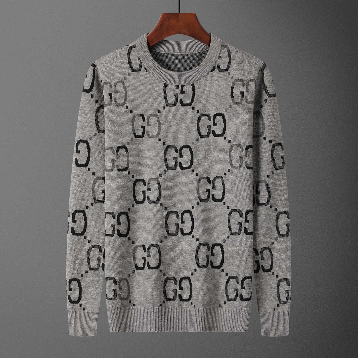 GUC•CI, suéter, modelo M2245#, tallas: M-XXXL, tejido: modal, anti-pilling, color: gris