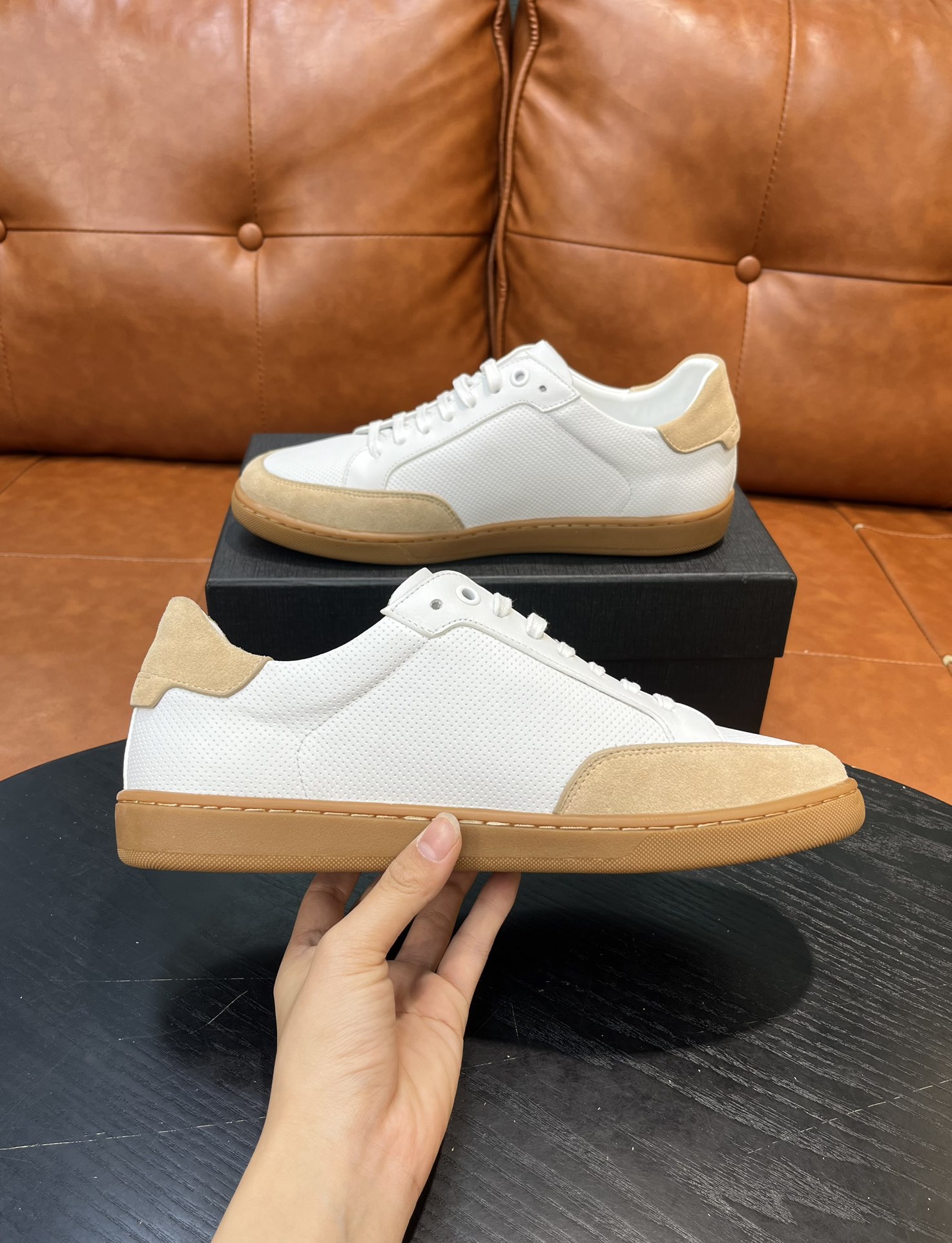 Saint Laurent White Leather Sneakers - Size 36-45, Stylish & Comfortable 7 i1715597672 3103 4