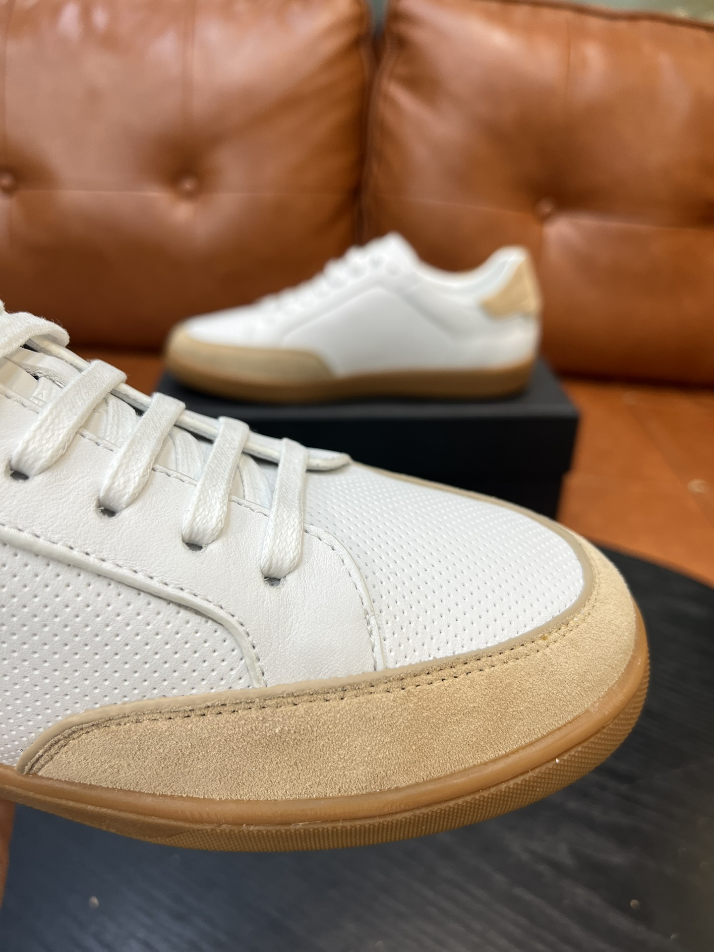 Saint Laurent White Leather Sneakers - Size 36-45, Stylish & Comfortable 4 i1715597674 4678 0