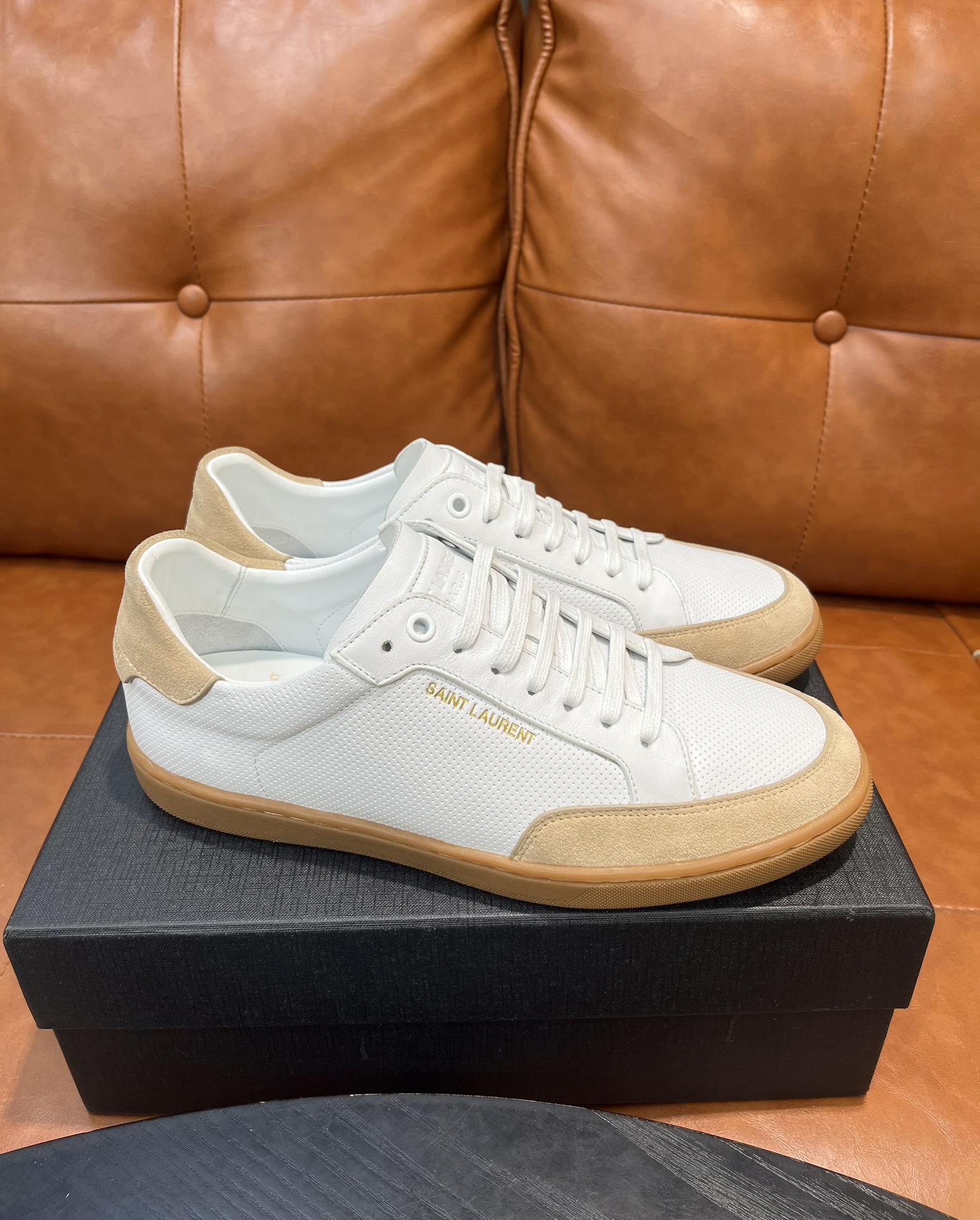 Saint Laurent White Leather Sneakers - Size 36-45, Stylish & Comfortable 9 i1715597674 498 0