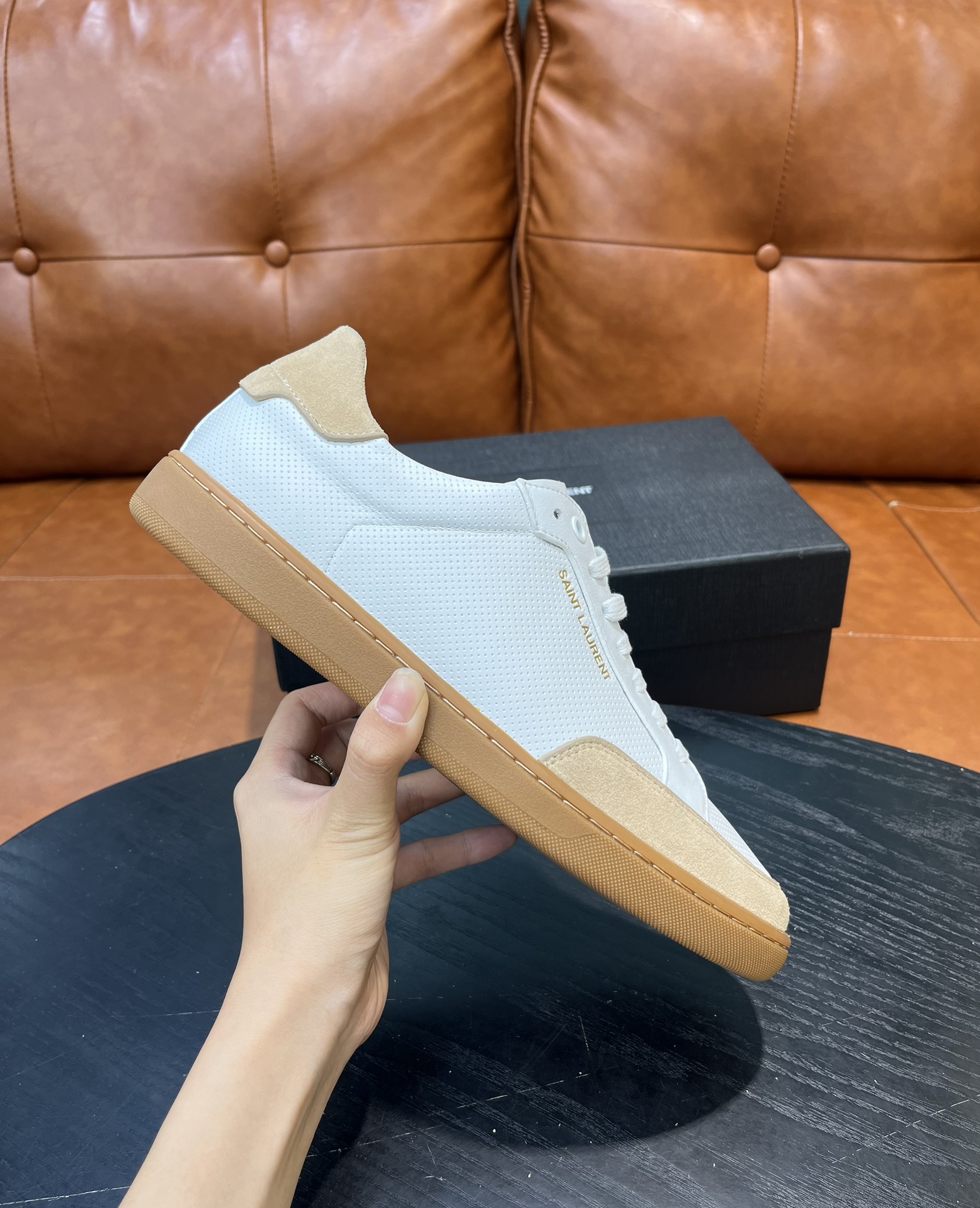 Saint Laurent White Leather Sneakers - Size 36-45, Stylish & Comfortable 1 i1715597675 7985 0