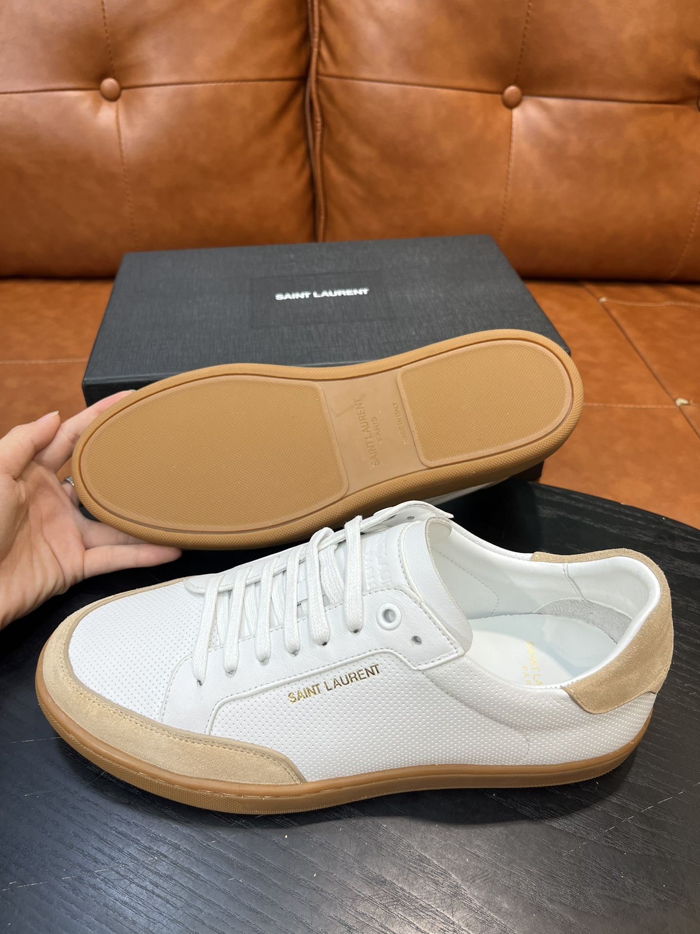 Saint Laurent White Leather Sneakers - Size 36-45, Stylish & Comfortable 3 i1715597675 9323 0