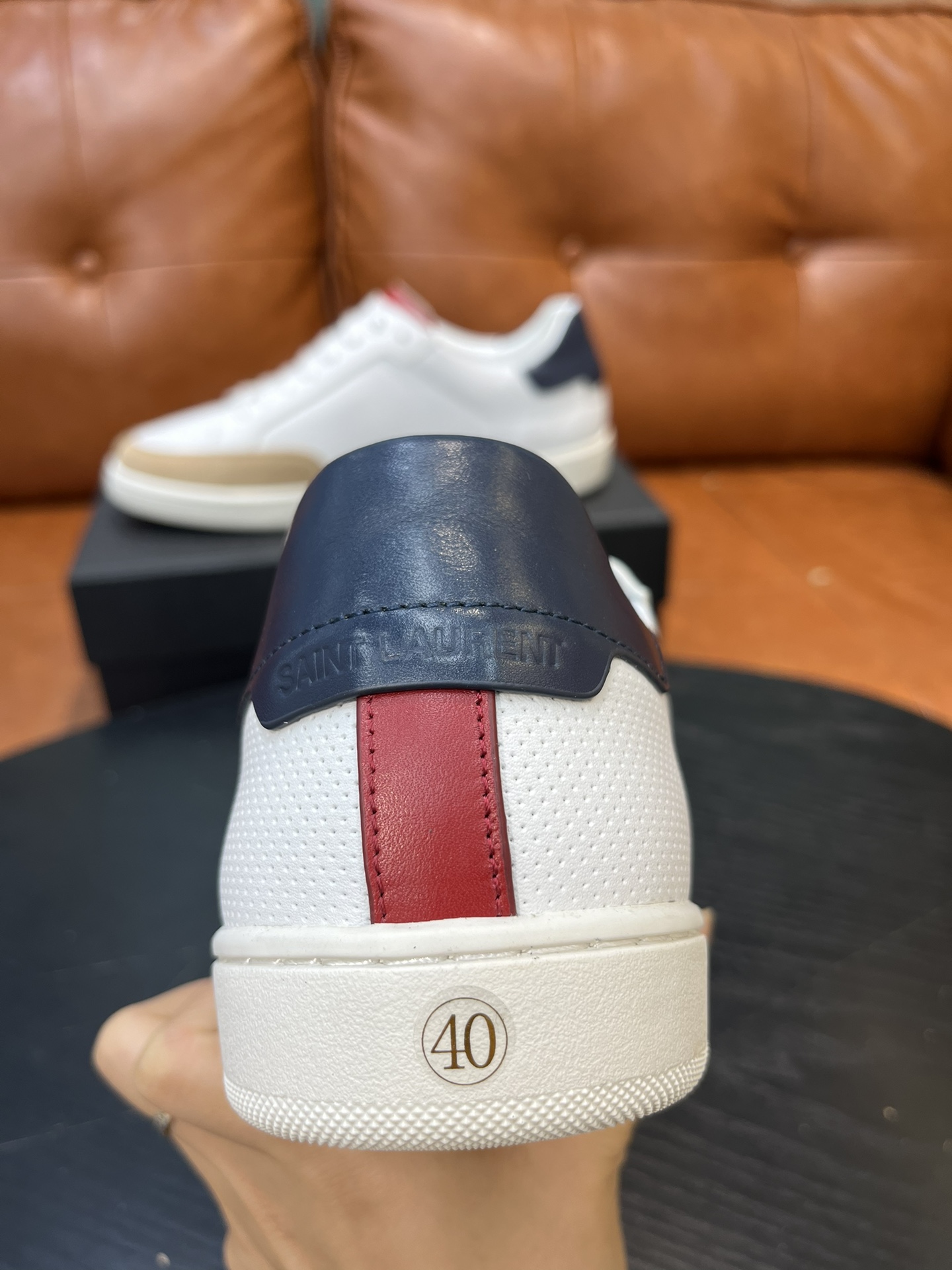 Saint Laurent Men's Court Classic SL/06 Embroidered Sneakers - Size 36-45 6 i1715597701 1418 0