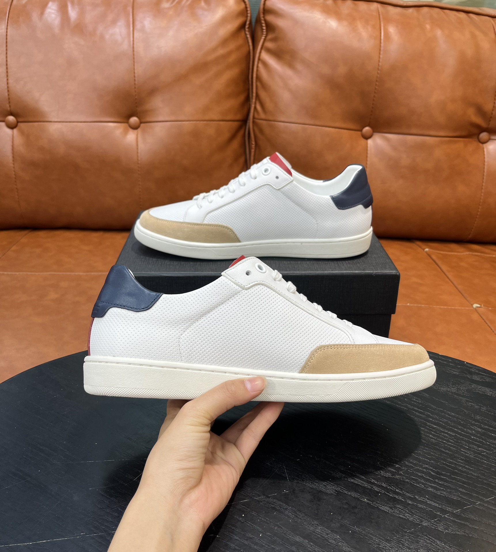 Saint Laurent Men's Court Classic SL/06 Embroidered Sneakers - Size 36-45 7 i1715597701 1856 0