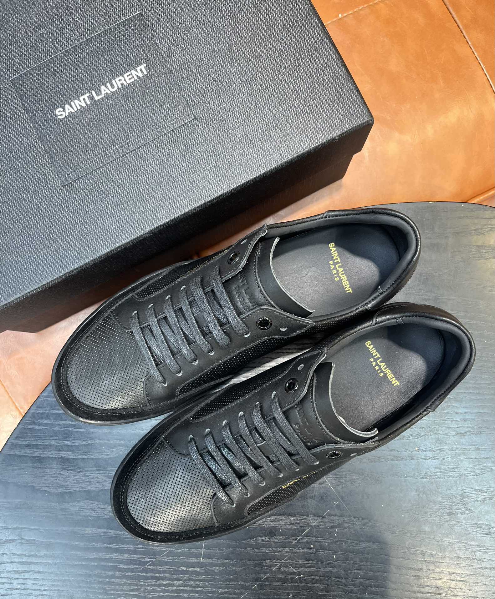 Yves Saint Laurent Men's Court Classic SL/06 Embossed Leather Sneaker 3 i1715597717 1788 3