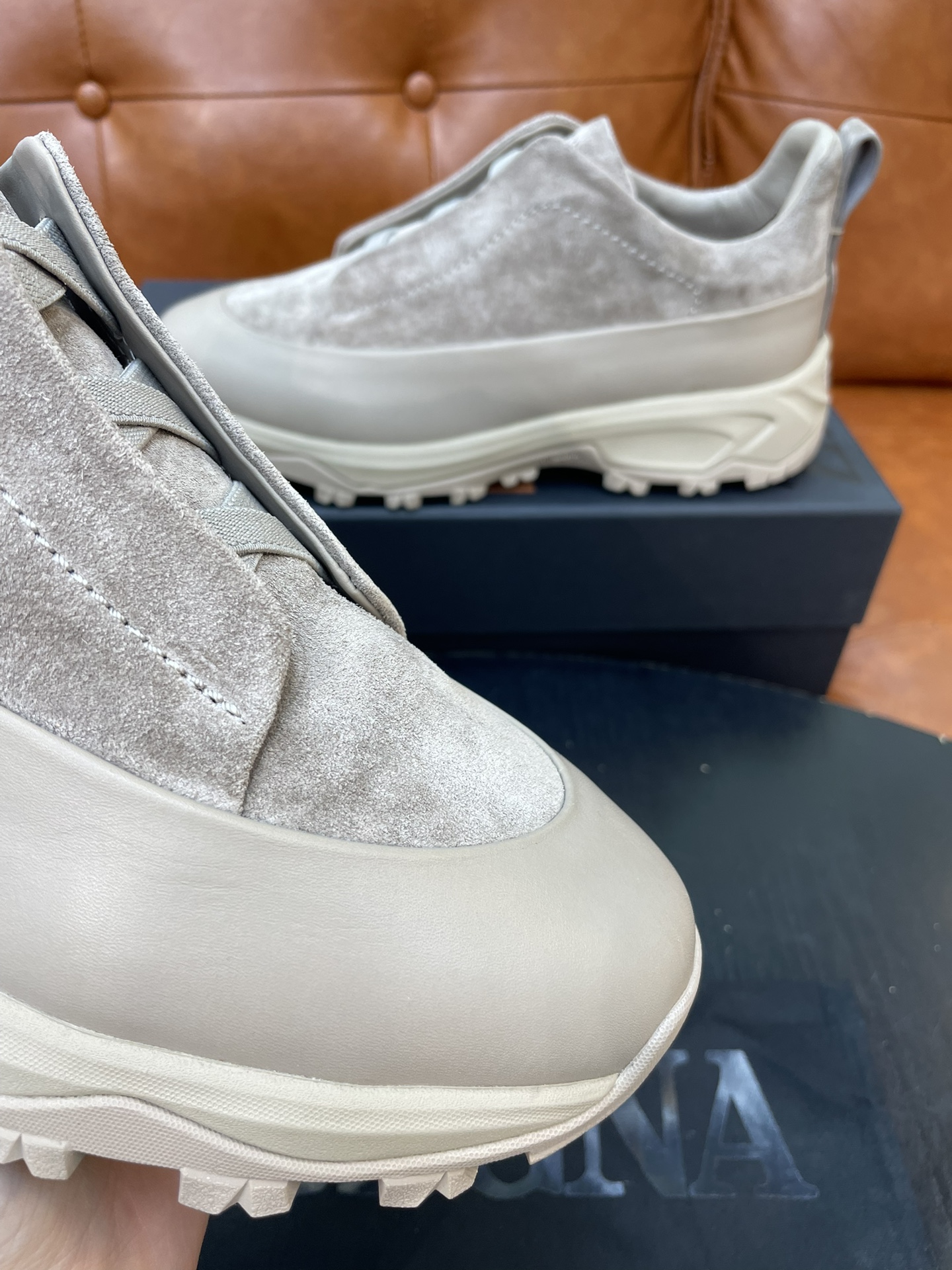 Zegna Triple Stitch Monte Suede Sneakers - Luxury Casual Shoes 5 i1733718898 9626 0
