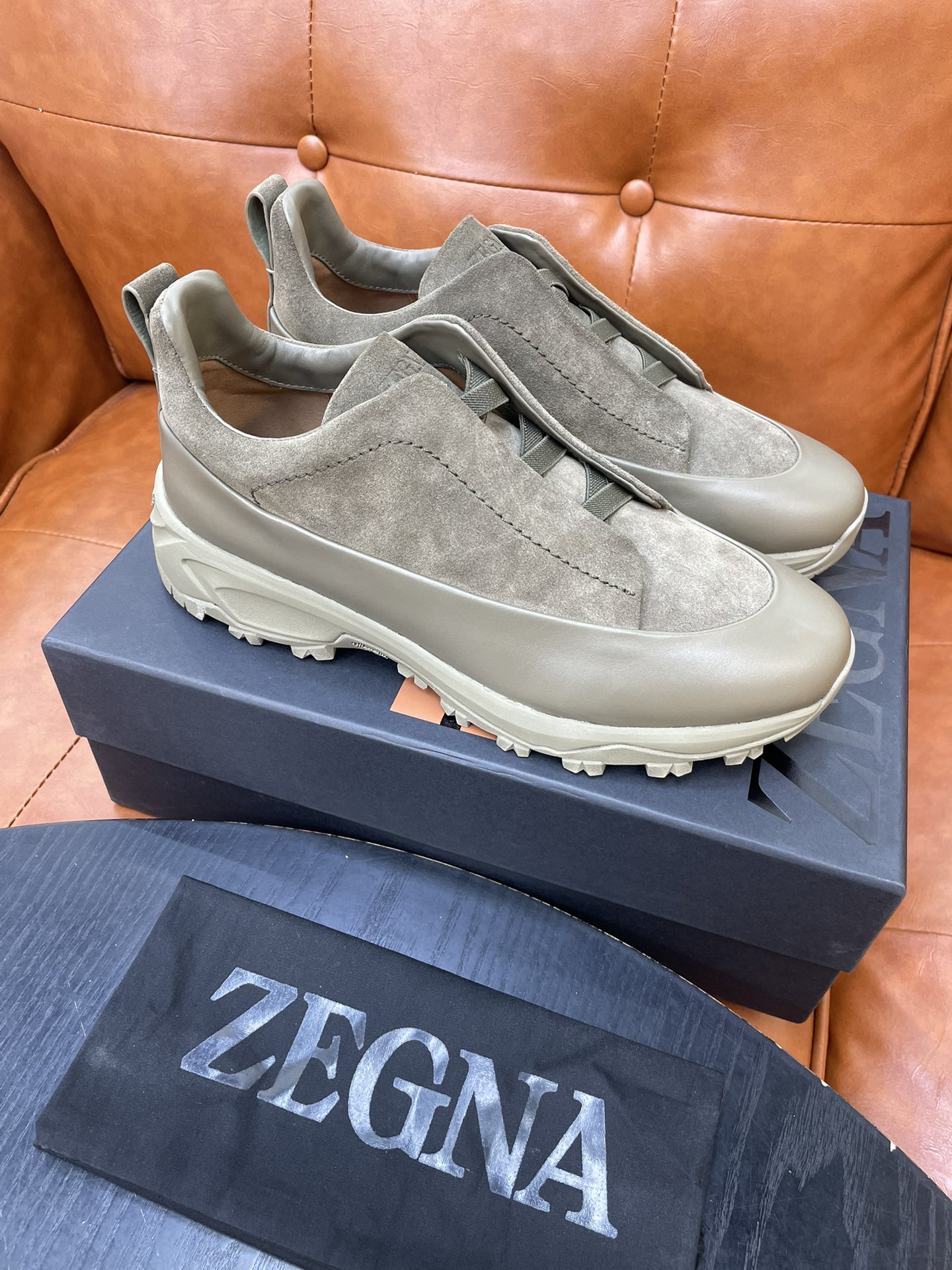 Zegna Triple Stitch Monte Suede Sneakers - Luxury Casual Shoes, Latest Collection 10 i1733718938 1219 7