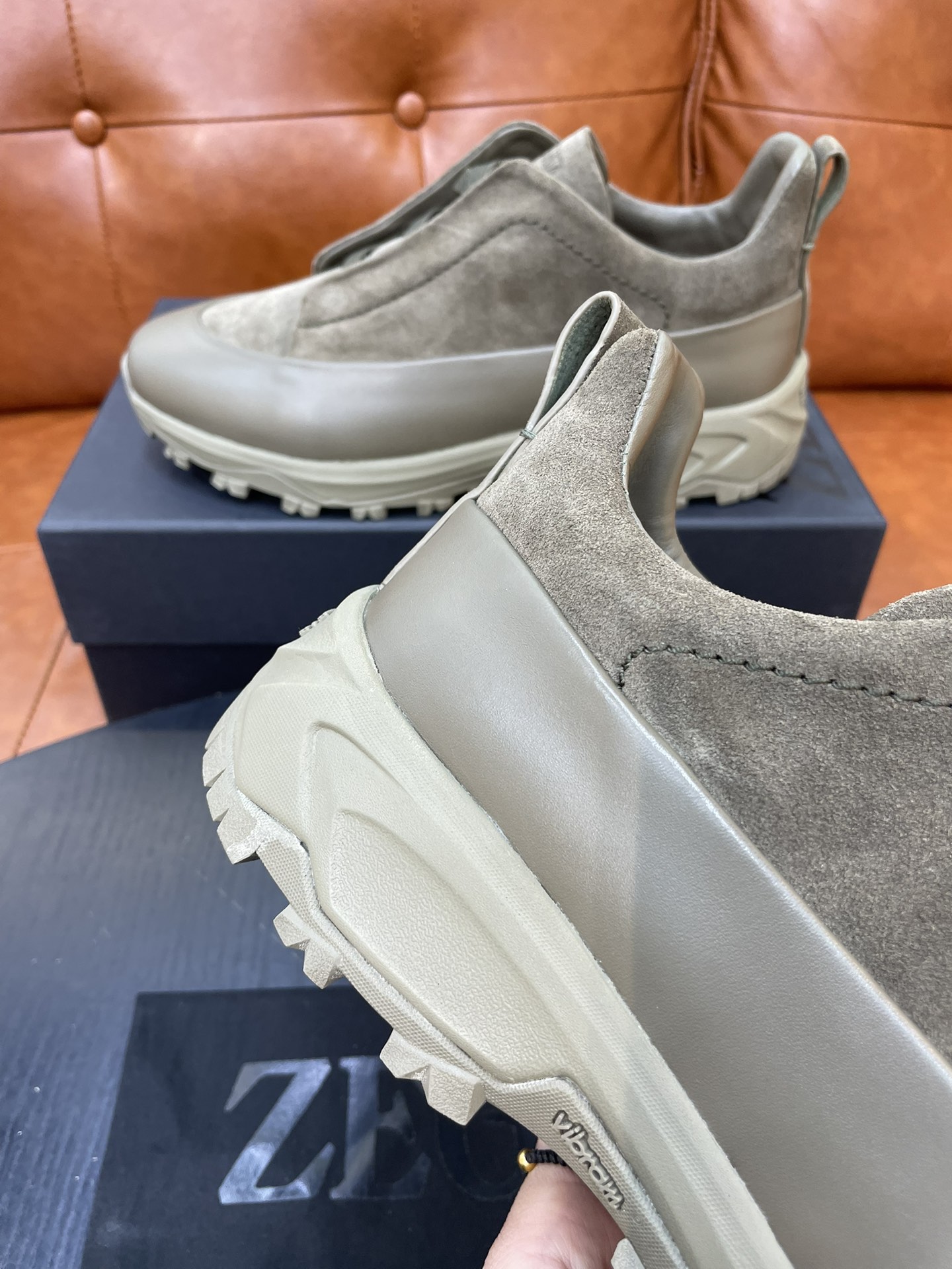 Zegna Triple Stitch Monte Suede Sneakers - Luxury Casual Shoes, Latest Collection 6 i1733718938 7527 4