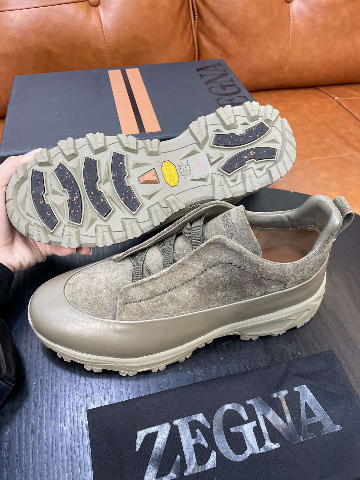 Zegna Triple Stitch Monte Suede Sneakers - Luxury Casual Shoes, Latest Collection 4 i1733718938 9232 0