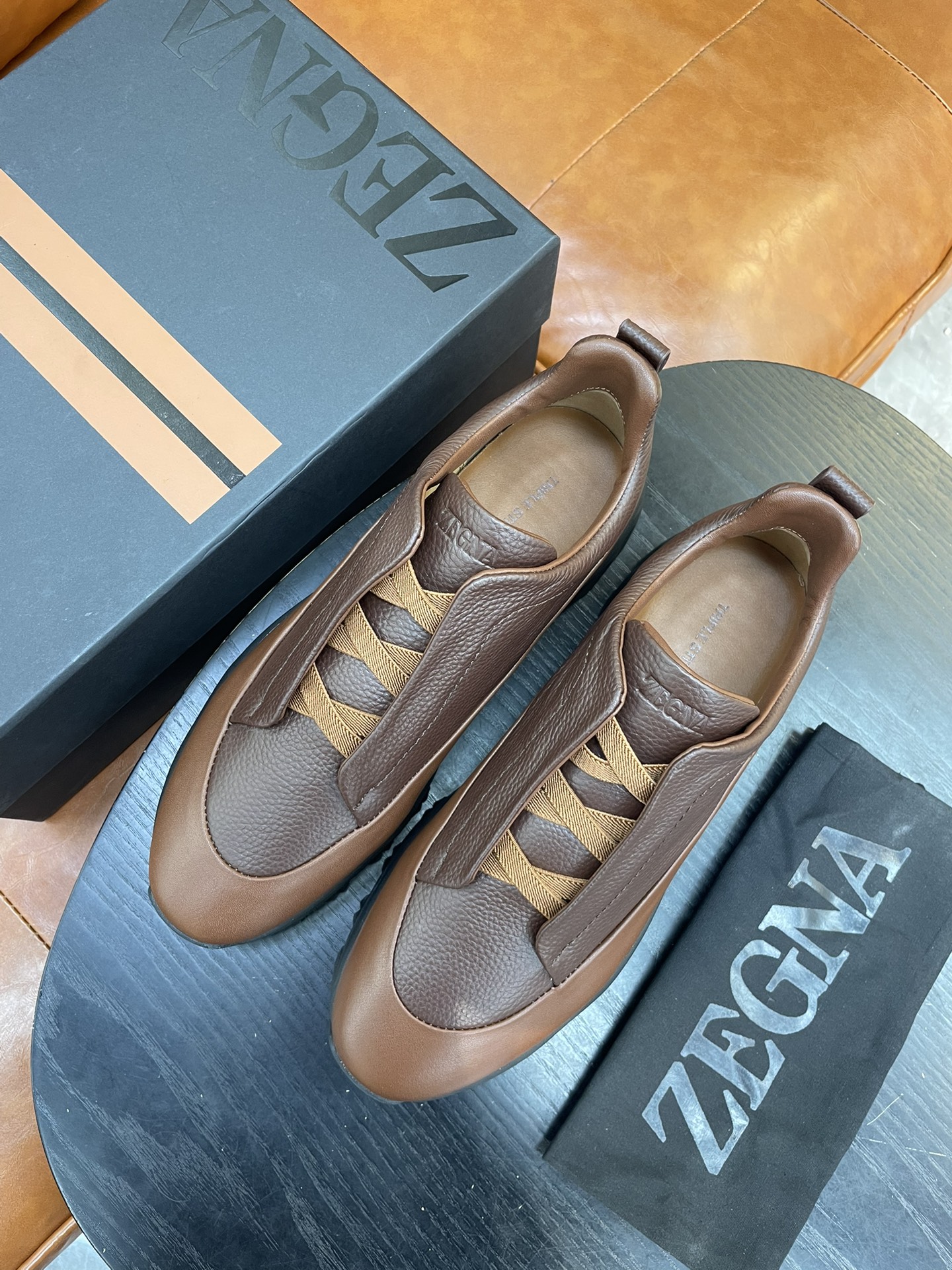 Zegna Triple Stitch Monte Leather Sneakers - Luxurious Comfort For All Seasons 2 i1733719013 1235 0
