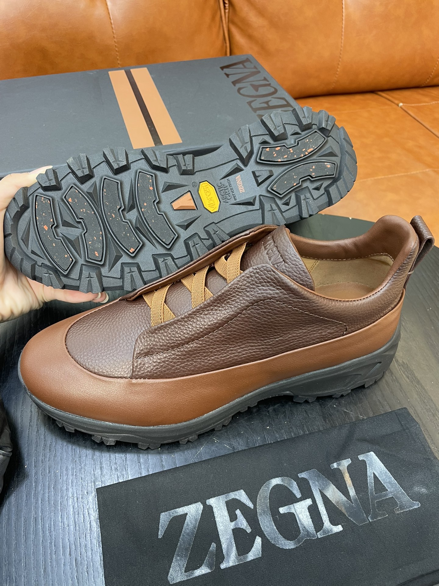 Zegna Triple Stitch Monte Leather Sneakers - Luxurious Comfort For All Seasons 3 i1733719013 492 0