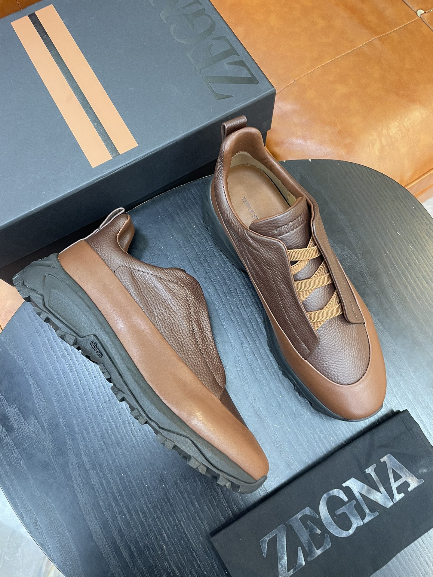 Zegna Triple Stitch Monte Leather Sneakers - Luxurious Comfort For All Seasons 8 i1733719013 6407 0