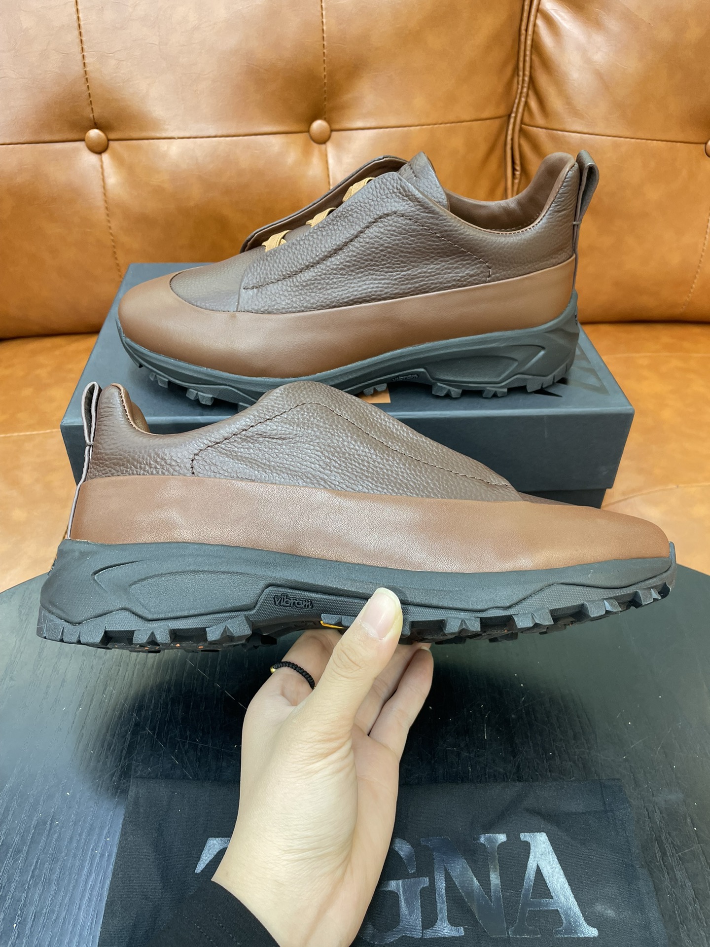 Zegna Triple Stitch Monte Leather Sneakers - Luxurious Comfort For All Seasons 7 i1733719013 6937 0