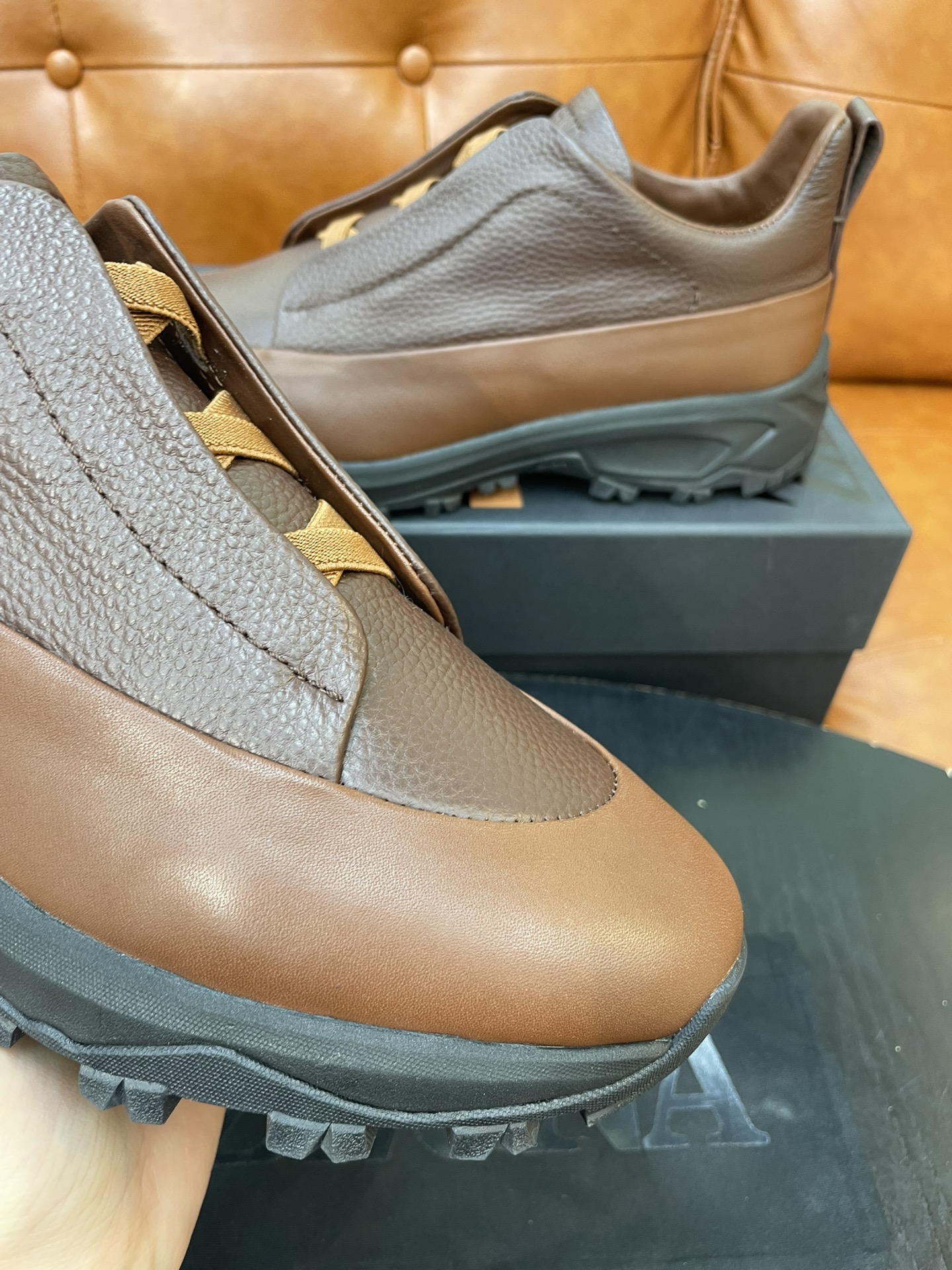 Zegna Triple Stitch Monte Leather Sneakers - Luxurious Comfort For All Seasons 4 i1733719013 7325 0