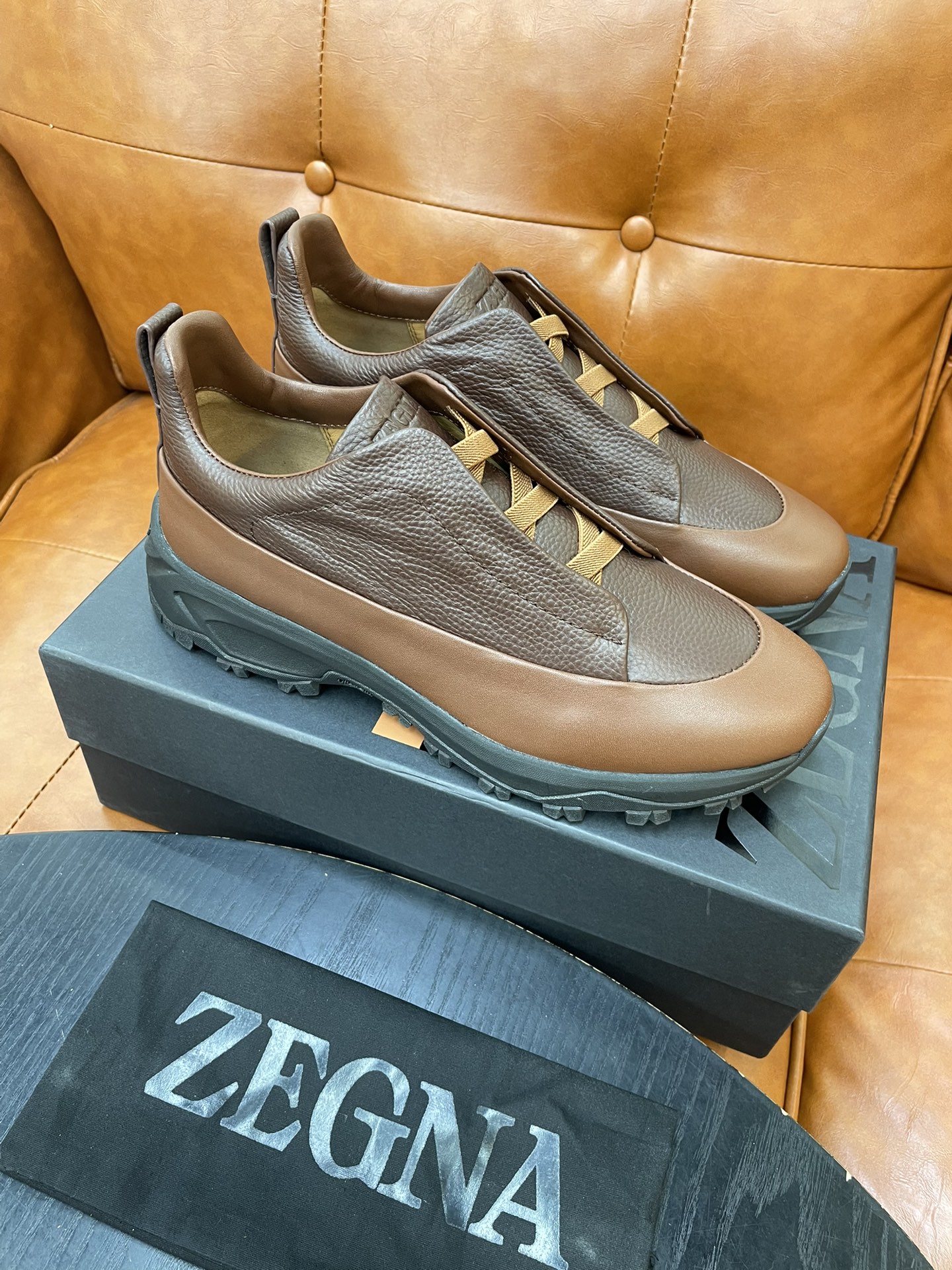 Zegna Triple Stitch Monte Leather Sneakers - Luxurious Comfort For All Seasons 9 i1733719013 8756 0