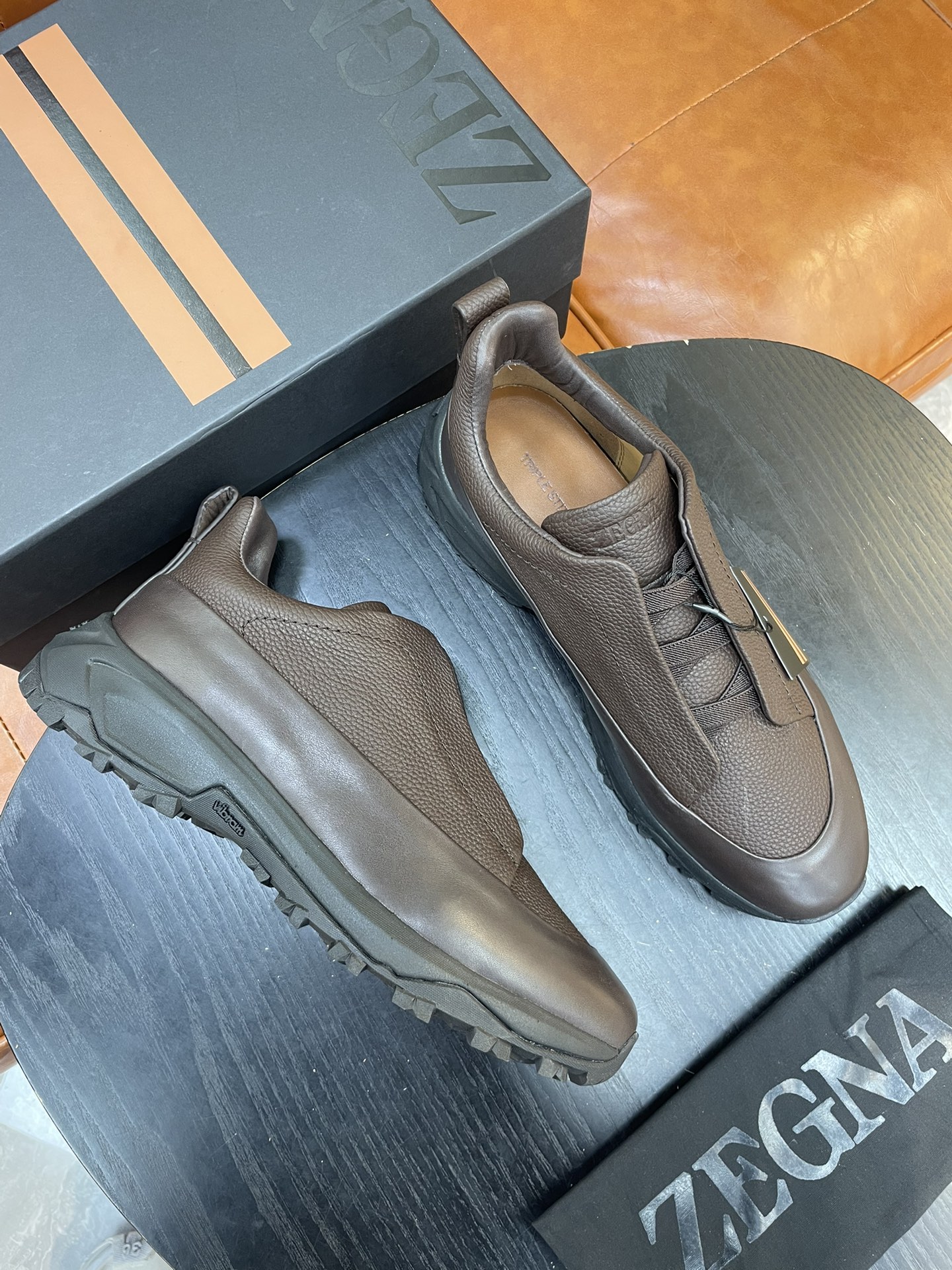 Zegna Triple Stitch Monte Suede Sneakers - Luxury Casual Walking Shoes 8 i1733719026 4067 0