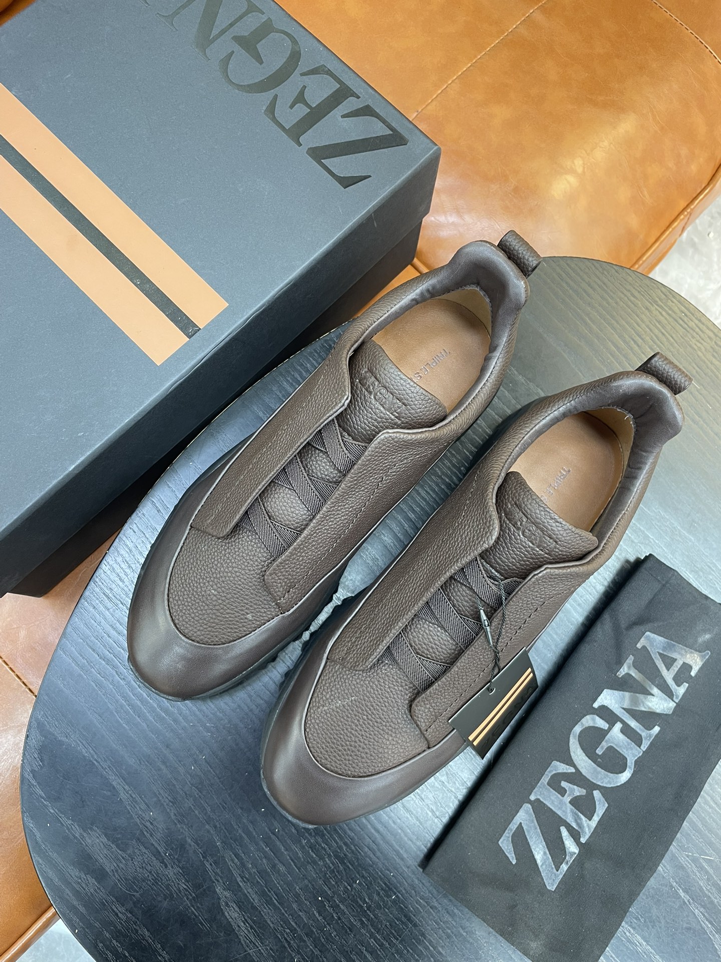 Zegna Triple Stitch Monte Suede Sneakers - Luxury Casual Walking Shoes 2 i1733719026 9525 0
