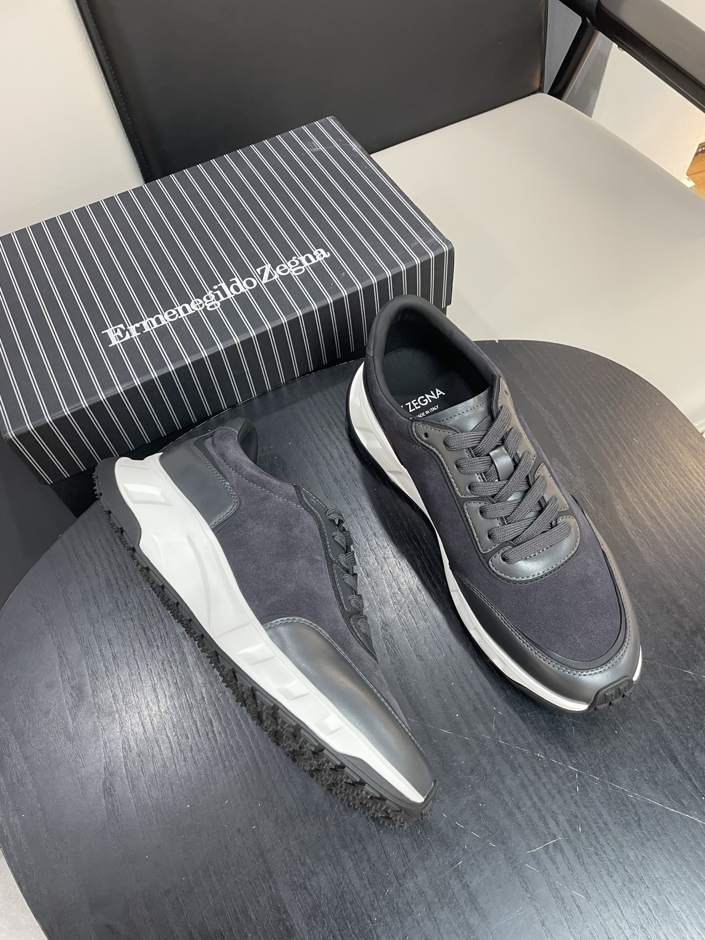 Zegna Men's Luxury Leather Sneakers - Latest Runway Collection, Ultimate Comfort 8 i1753765468600 6063 0 7