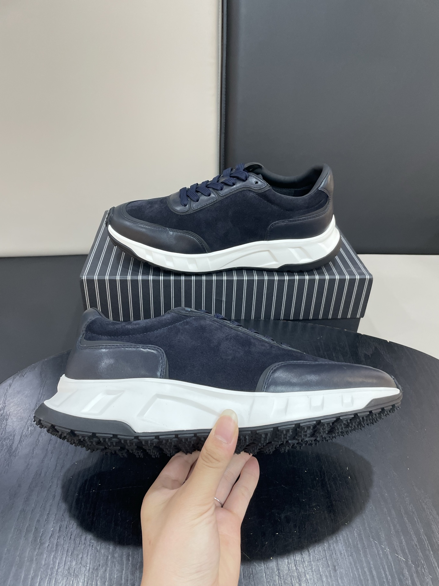 Zegna Men's Leather and Suede Lightweight Fashion Sneakers - New Collection 7 i1753765498333 9734 0 6