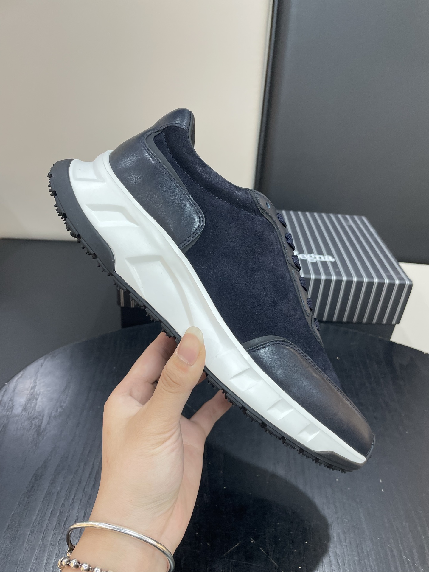 Zegna Men's Leather and Suede Lightweight Fashion Sneakers - New Collection 1 i1753765500499 6743 0 0