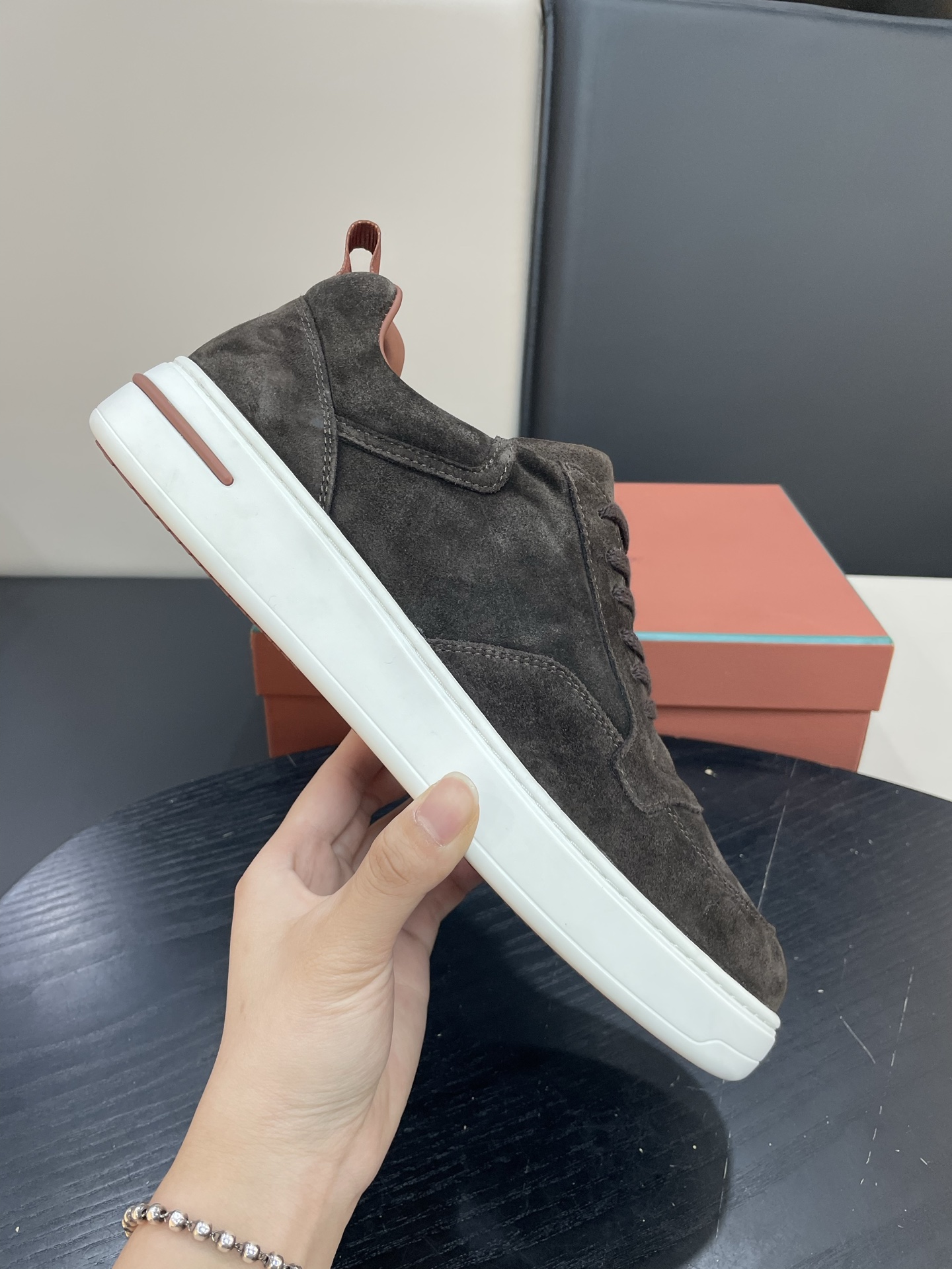 Loro Piana Weekend Walk Men's Suede Sneakers Waterproof Thick Sole Shoes 2 i1755252550039 3950 0 0