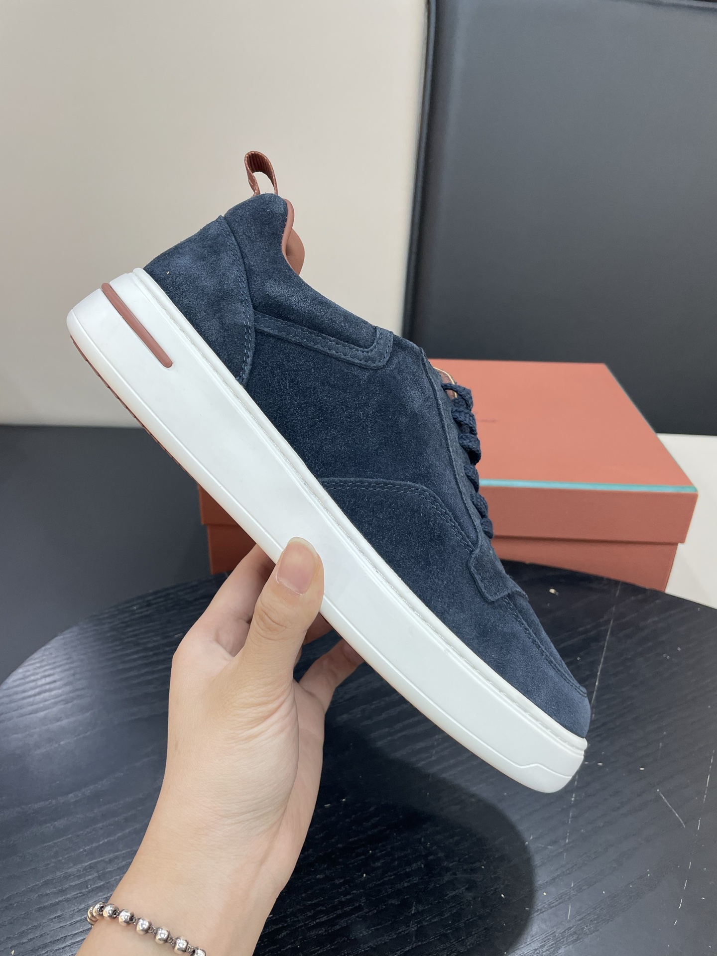 Loro Piana Weekend Walk Navy Suede Sneakers - Comfortable & Stylish Shoes 2 i1755252563880 3883 0 0