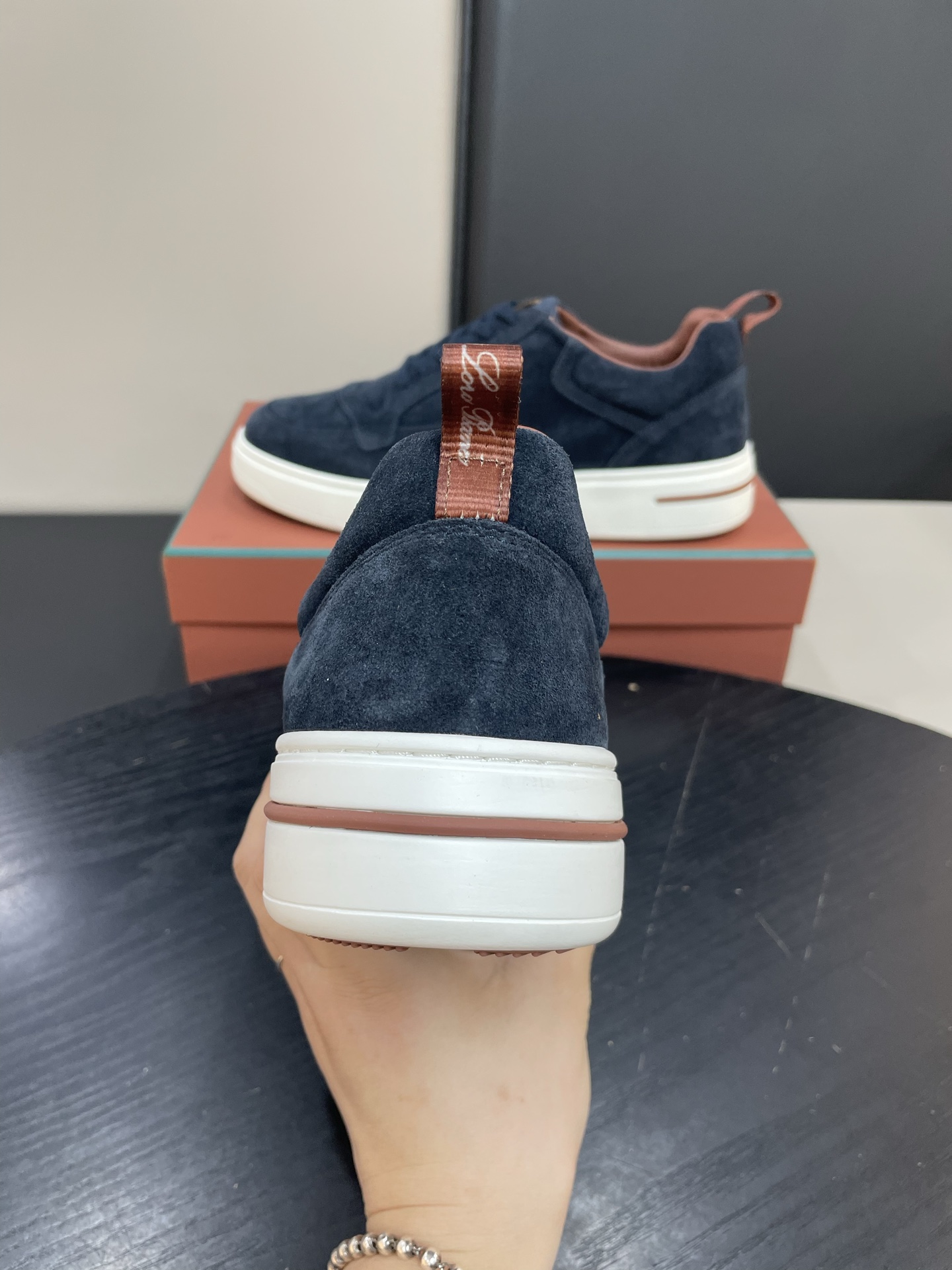 Loro Piana Weekend Walk Navy Suede Sneakers - Comfortable & Stylish Shoes 7 i1755252565004 6629 0 5