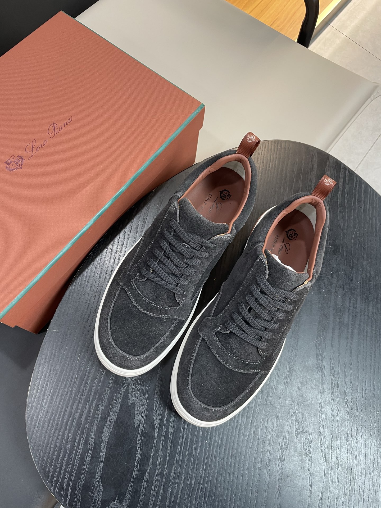 Loro Piana Weekend Walk Sneakers: Men's Suede Leather Lace-Up Casual Shoes 3 i1755252587963 6589 0 1