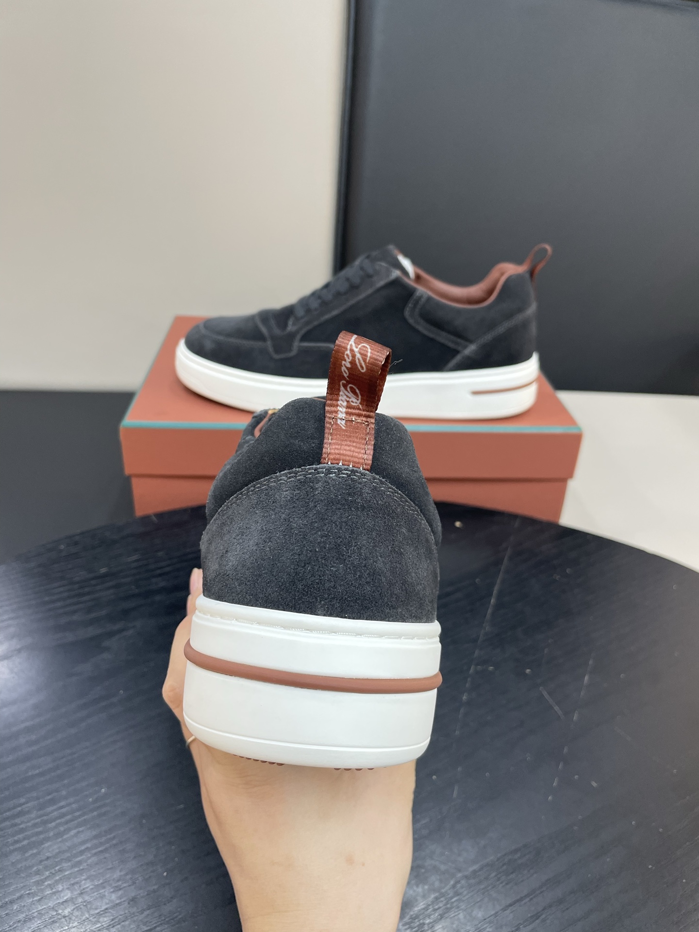 Loro Piana Weekend Walk Sneakers: Men's Suede Leather Lace-Up Casual Shoes 7 i1755252587994 8449 0 5