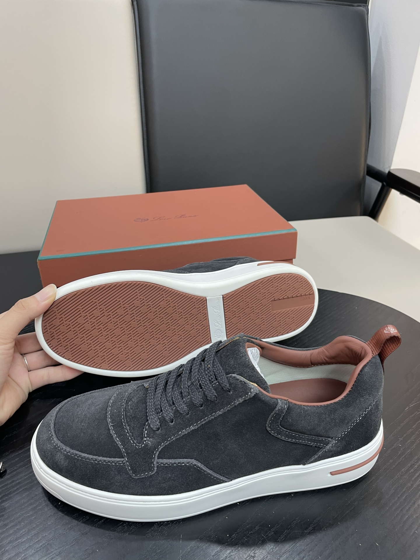 Loro Piana Weekend Walk Sneakers: Men's Suede Leather Lace-Up Casual Shoes 4 i1755252589023 1108 0 2