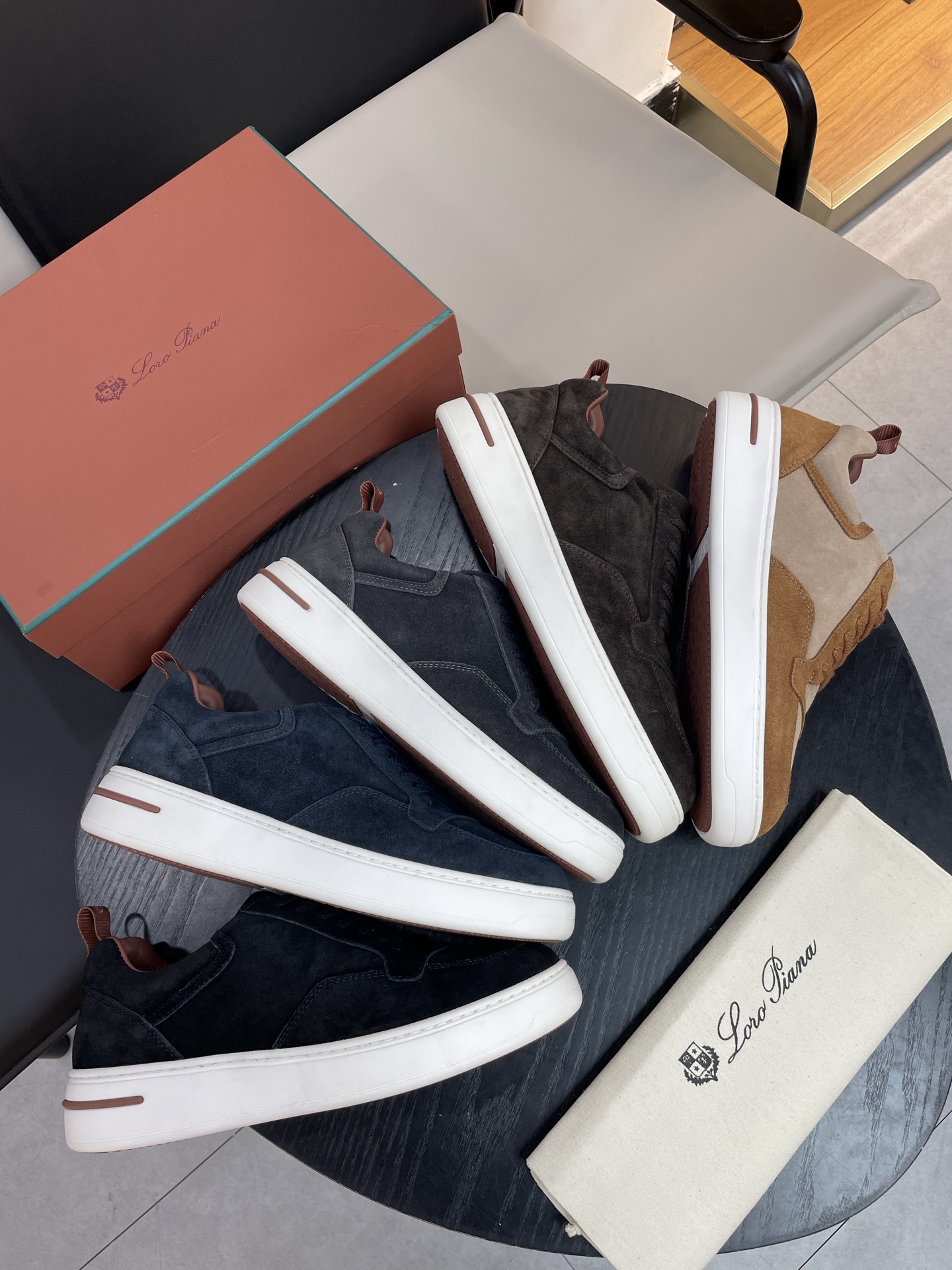 Loro Piana Weekend Walk Suede Sneakers - Waterproof & Comfortable 2 i1755252603172 4133 0 1
