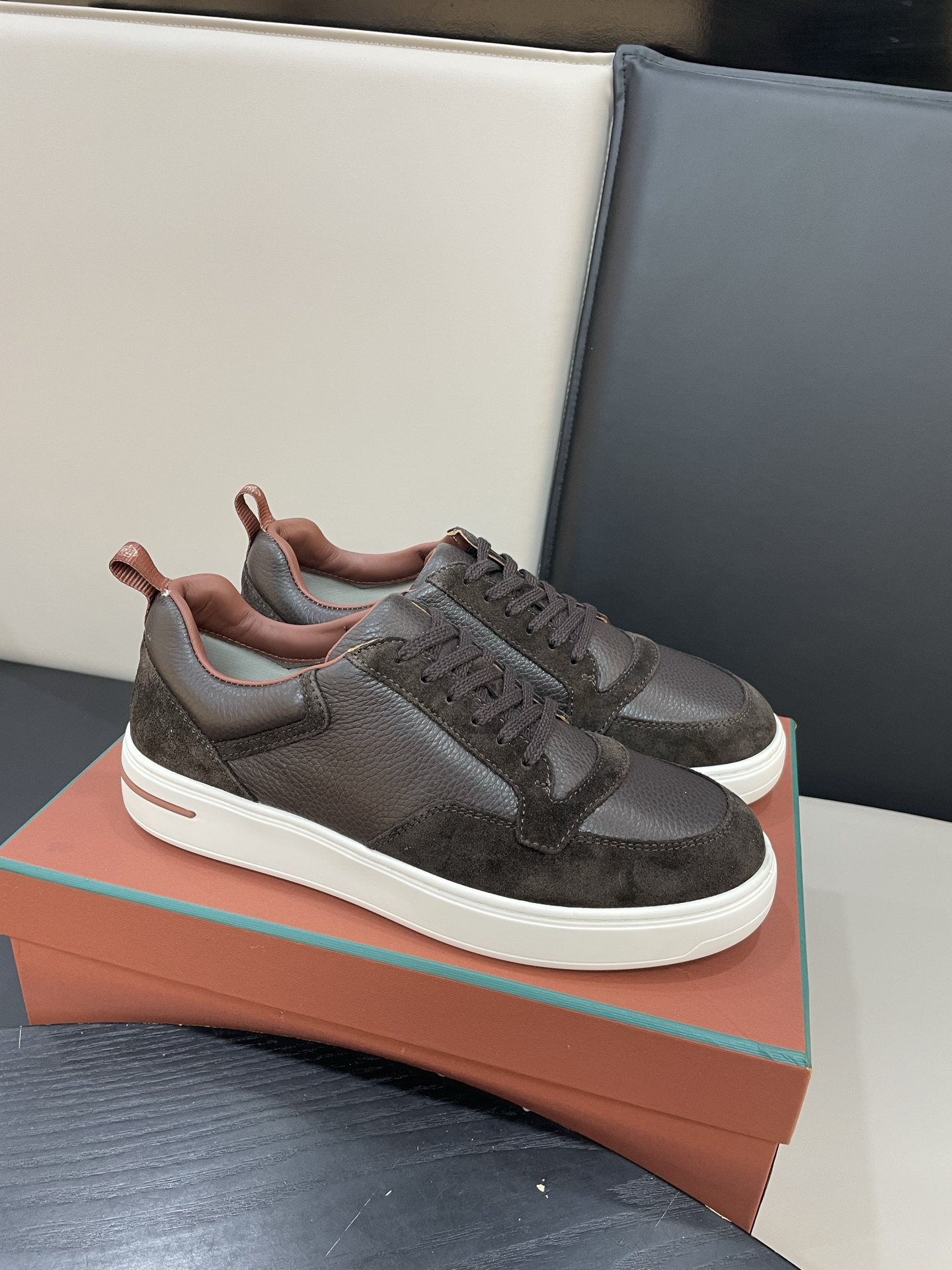 Loro Piana Weekend Walk Sneakers: Waterproof Suede & Leather Sneakers for Men 9 i1755252626882 7991 0 8
