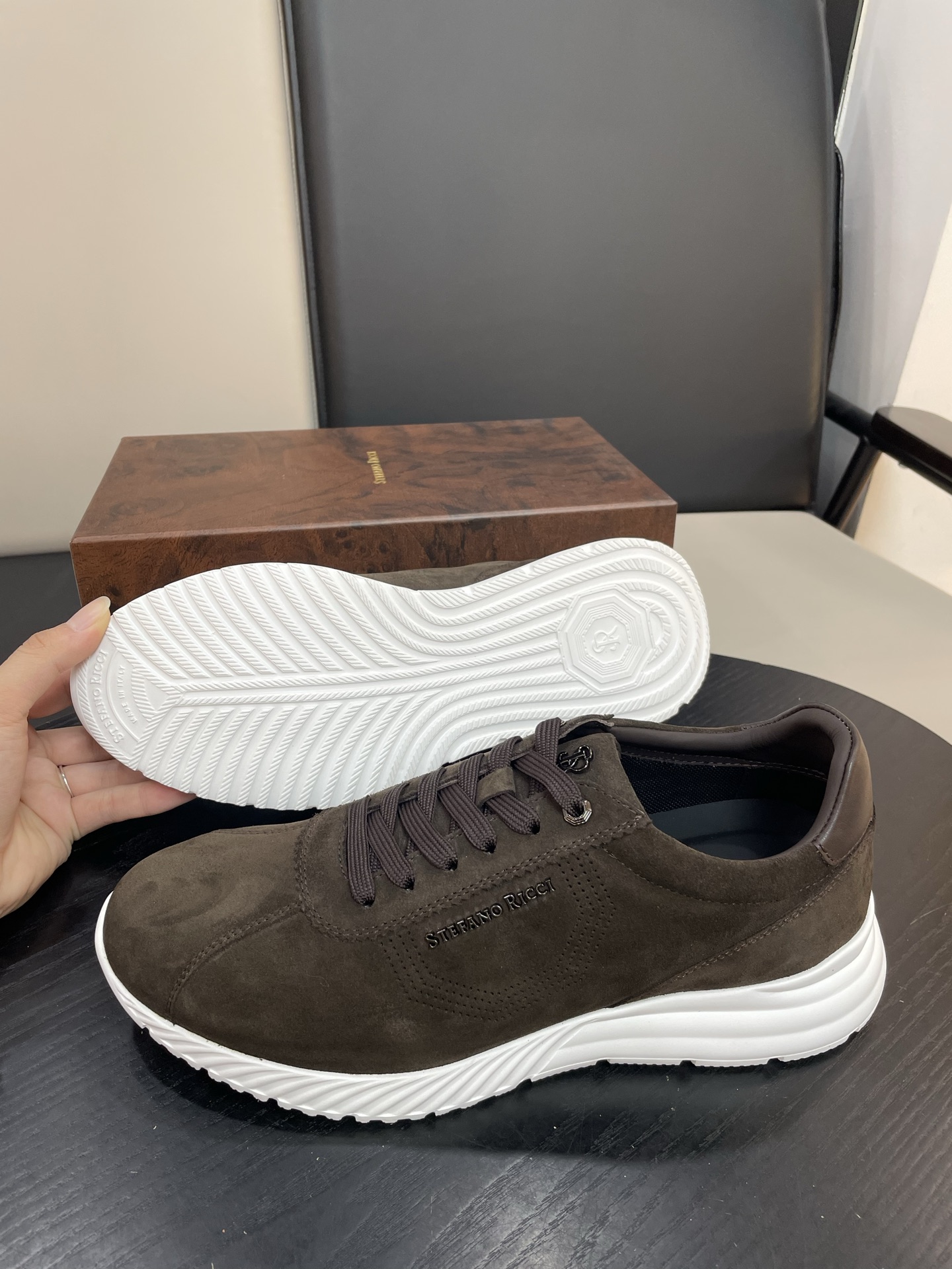 Stefano Ricci Men's Suede Leather Casual Sneakers - Comfortable & Stylish 4 i1755504952165 594 0 2
