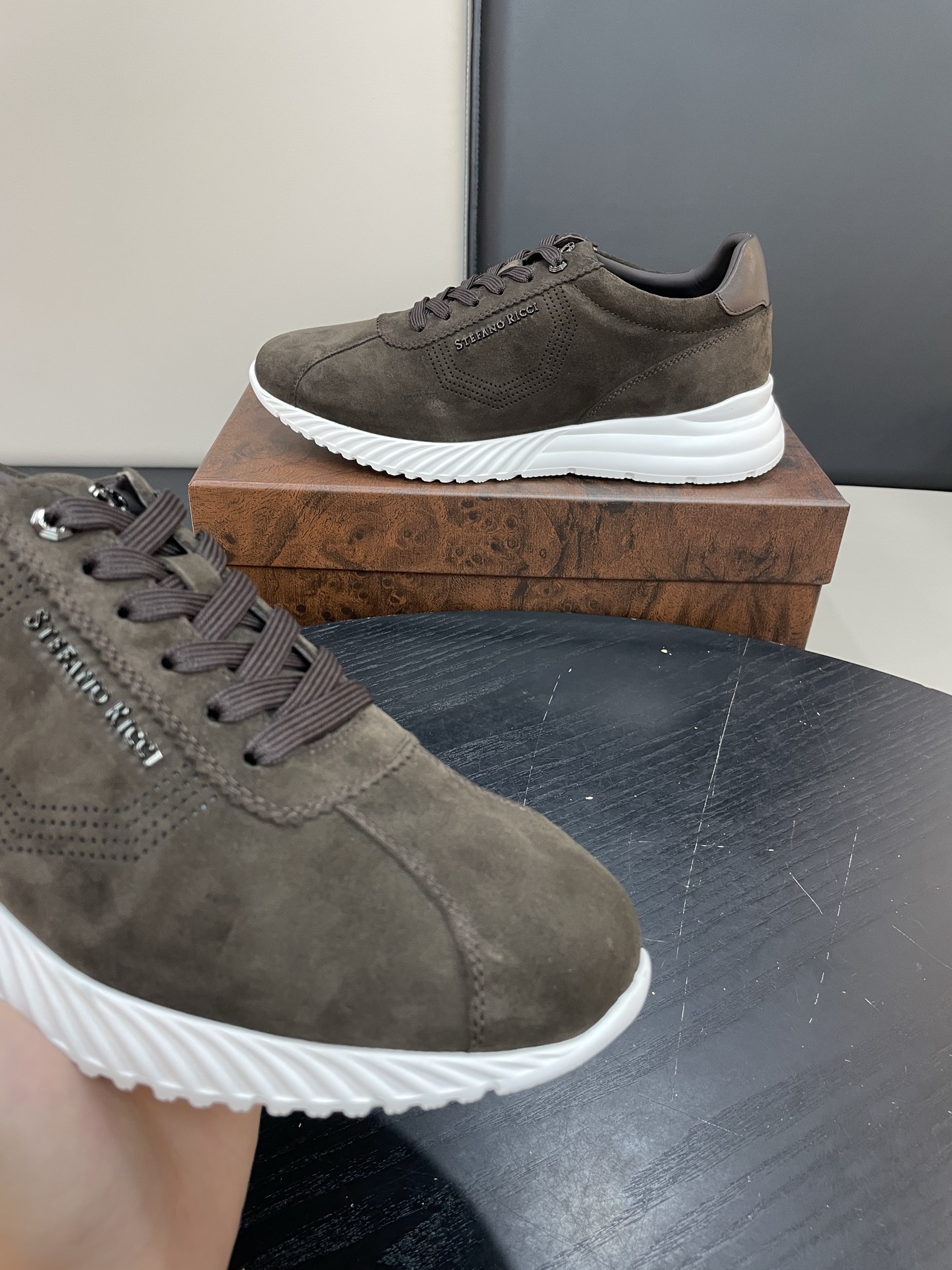 Stefano Ricci Men's Suede Leather Casual Sneakers - Comfortable & Stylish 5 i1755504952460 4960 0 3